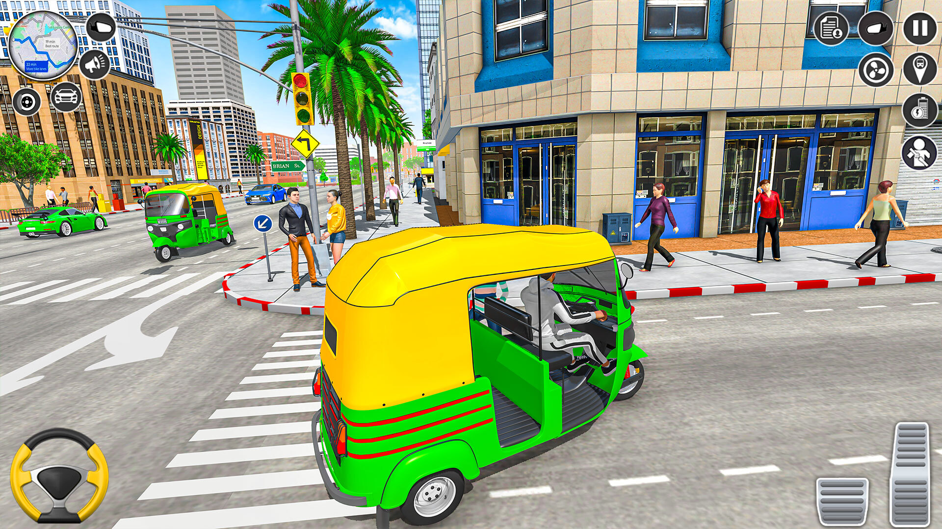 اسکرین شات 2 برنامه Tuk Tuk Auto Rickshaw Driving