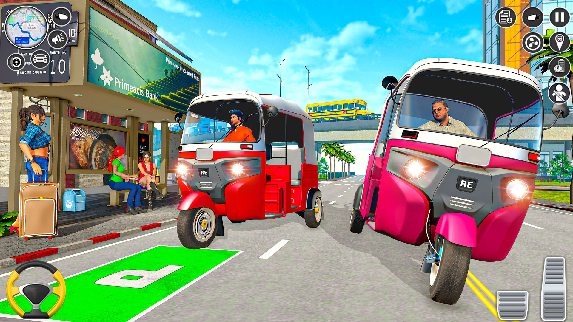 اسکرین شات 5 برنامه Tuk Tuk Auto Rickshaw Driving