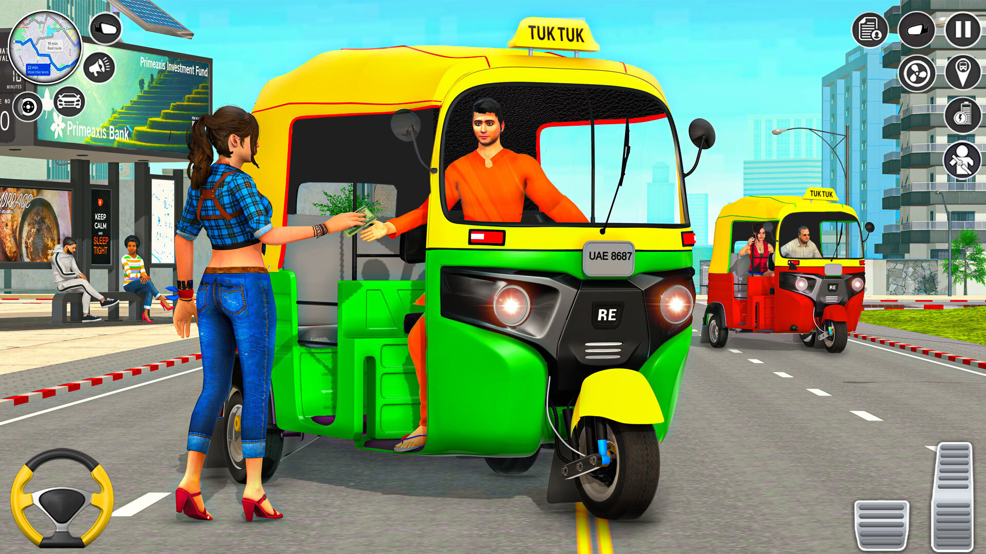 اسکرین شات 6 برنامه Tuk Tuk Auto Rickshaw Driving
