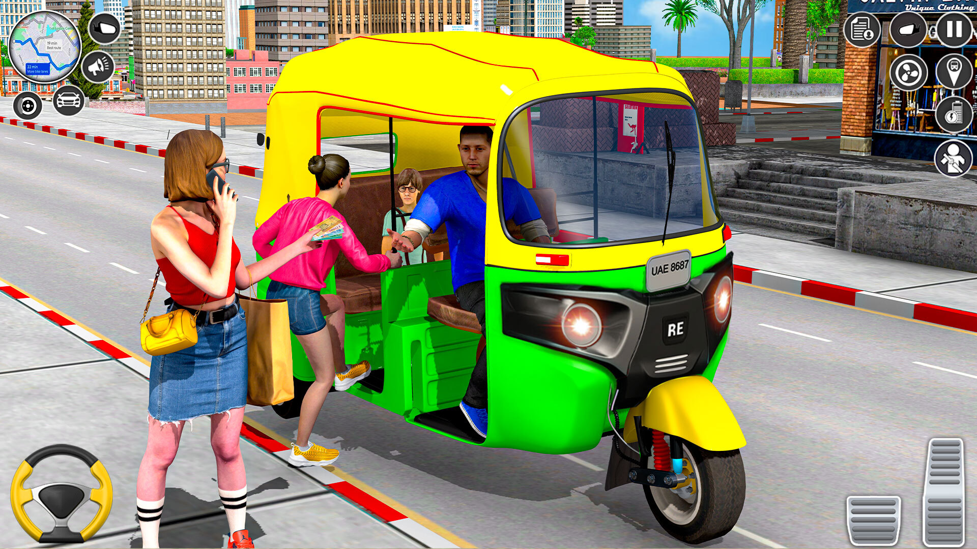 اسکرین شات 3 برنامه Tuk Tuk Auto Rickshaw Driving