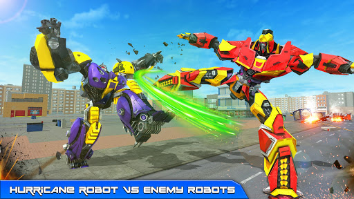 اسکرین شات 1 برنامه Hurricane Tornado Robot Transforming - Robot Game
