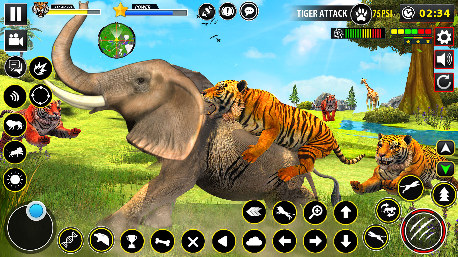 اسکرین شات 3 برنامه Tiger Simulator Lion games 3D