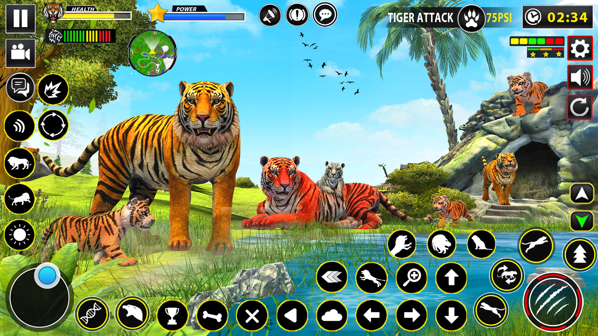 اسکرین شات 6 برنامه Tiger Simulator Lion games 3D