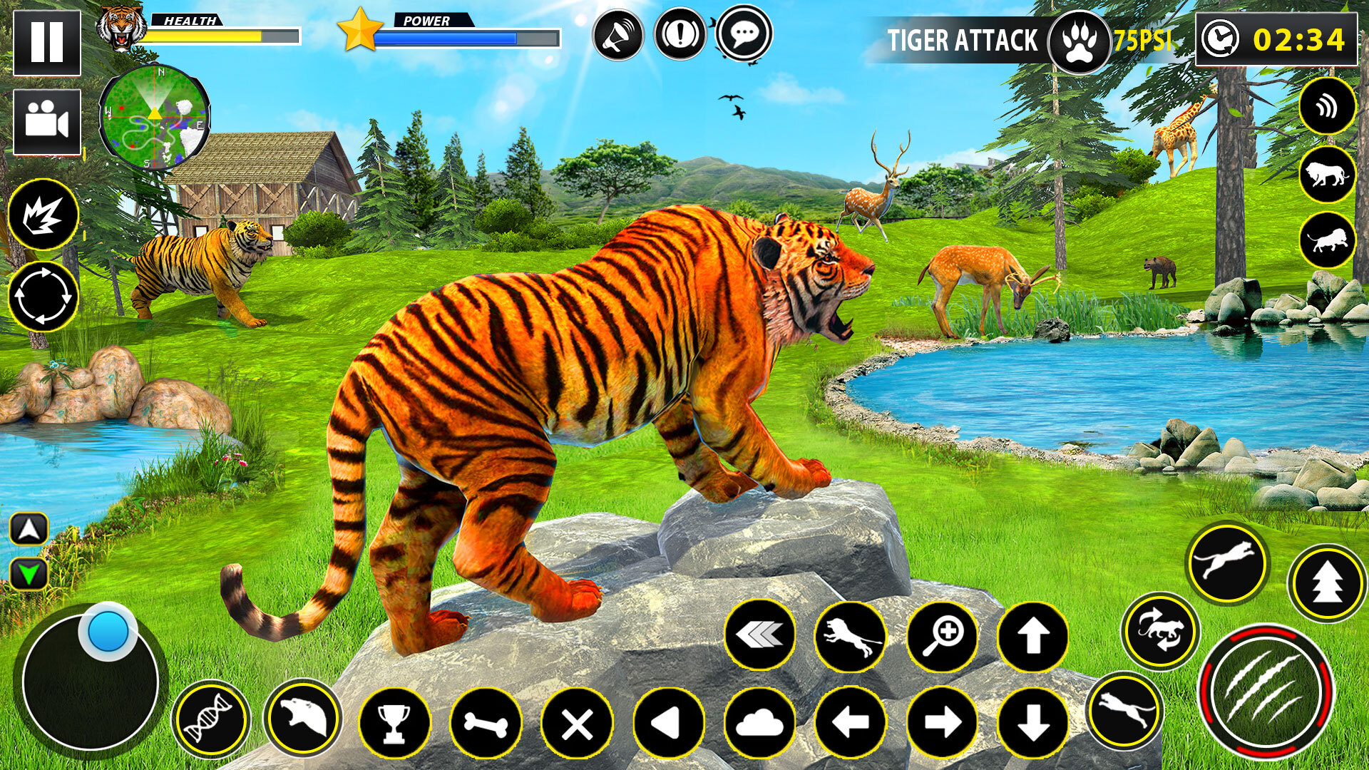اسکرین شات 4 برنامه Tiger Simulator Lion games 3D