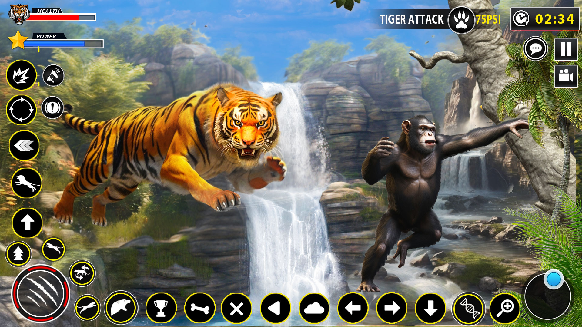 اسکرین شات 2 برنامه Tiger Simulator Lion games 3D