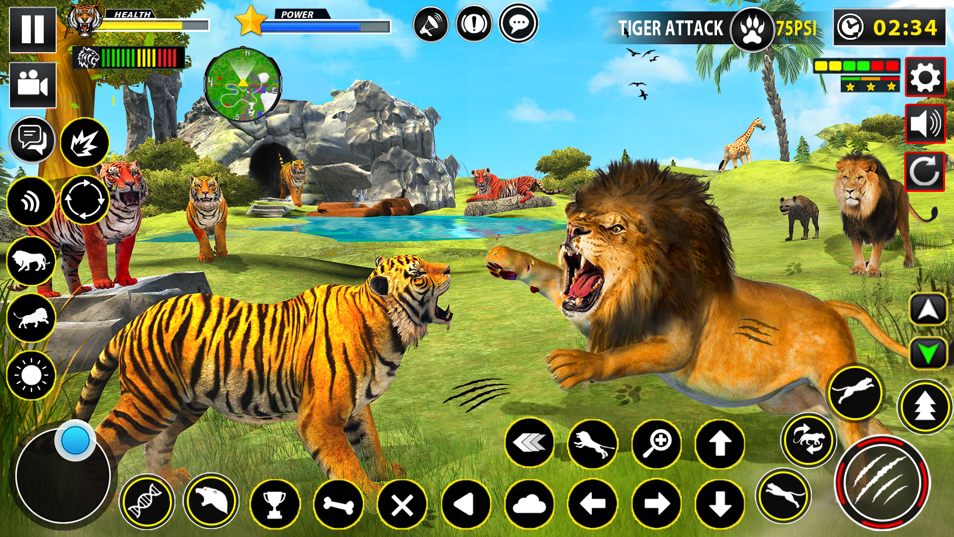 اسکرین شات 5 برنامه Tiger Simulator Lion games 3D