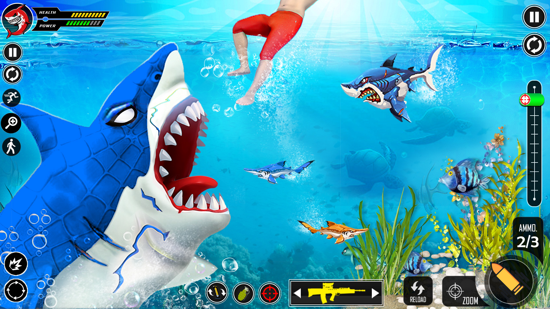 اسکرین شات 1 بازی Shark Attack FPS Sniper Game