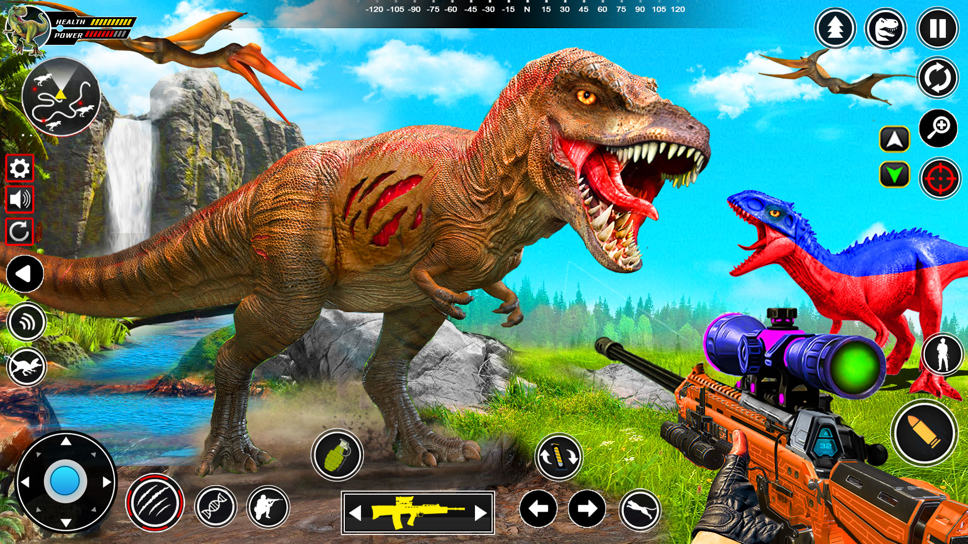 اسکرین شات 2 برنامه Wild Dino Hunting: Hunter Game
