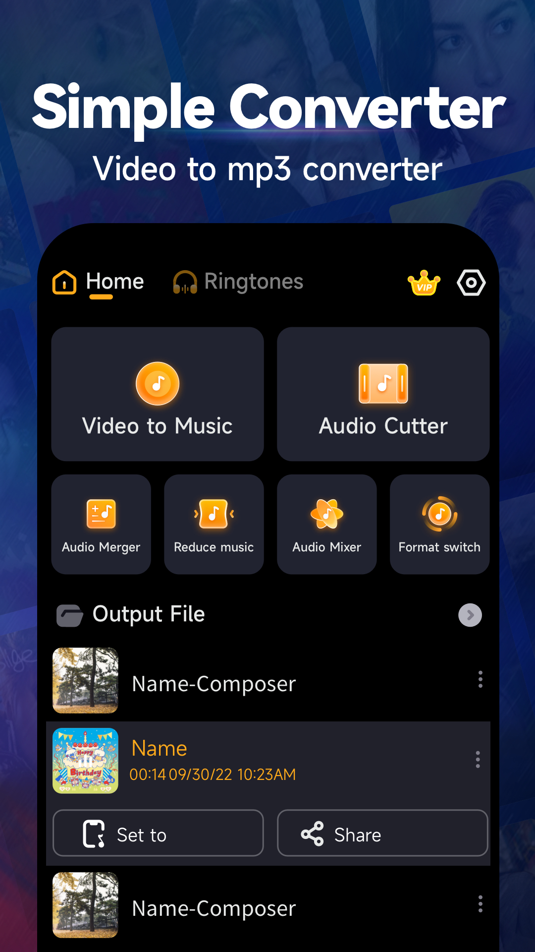 اسکرین شات 4 برنامه VA MP3 Converter -Audio Editor