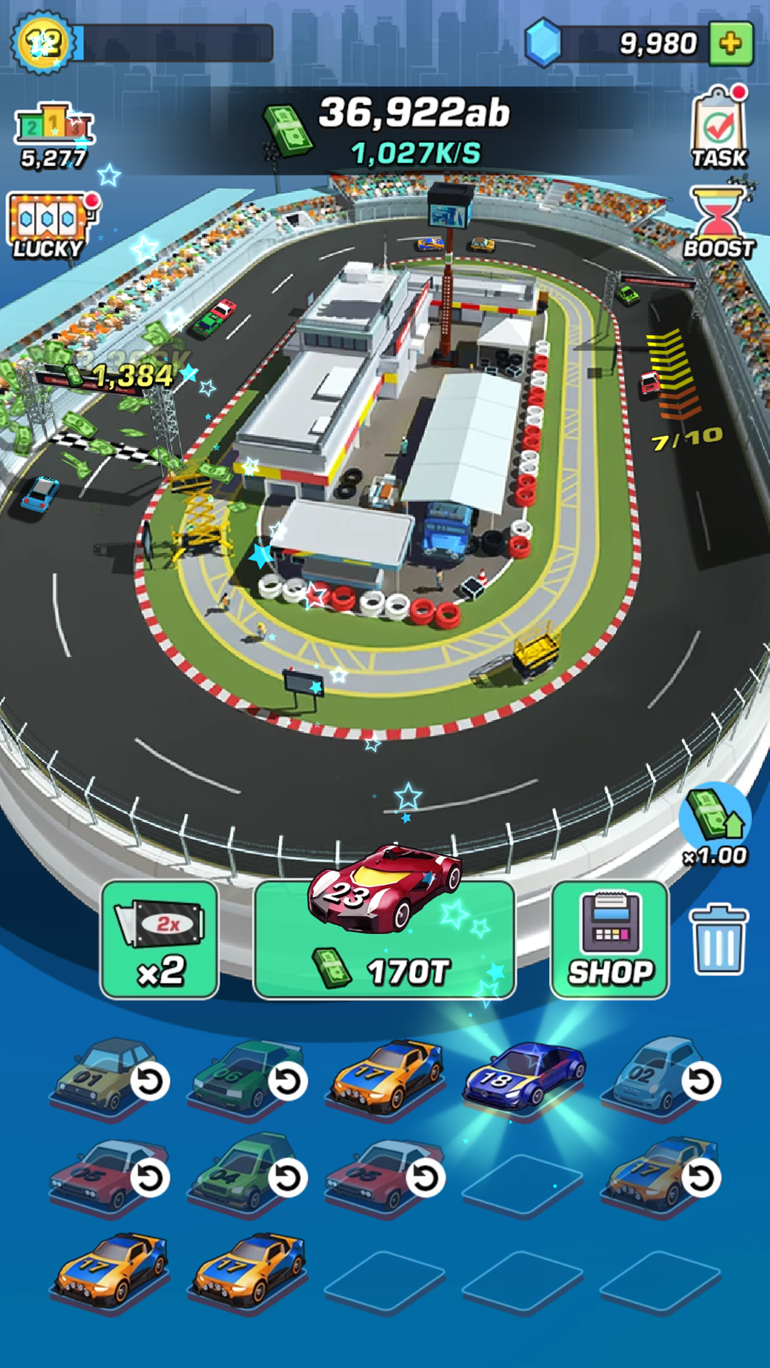 اسکرین شات 3 بازی Idle Car Racing