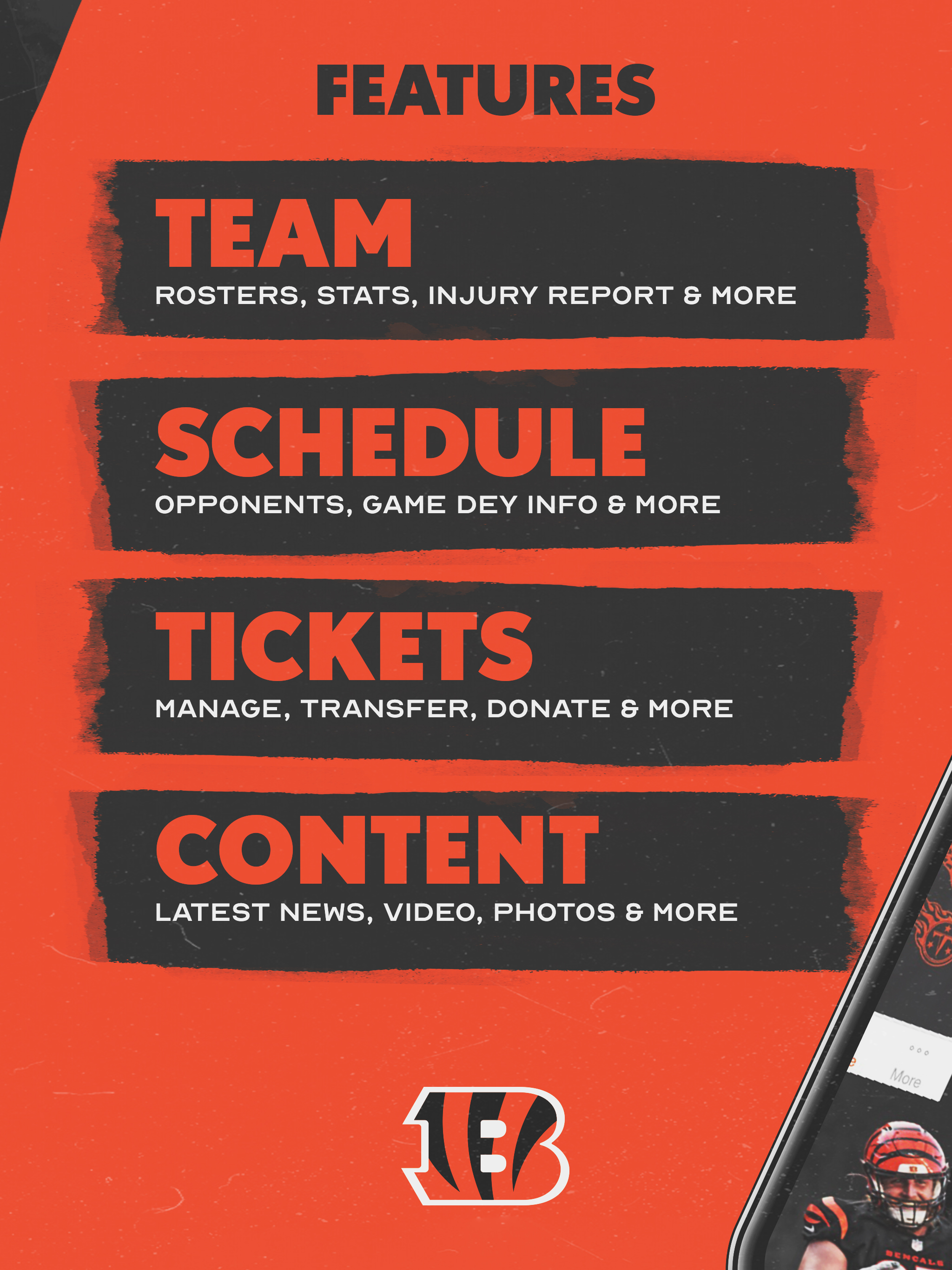 اسکرین شات 3 برنامه Cincinnati Bengals