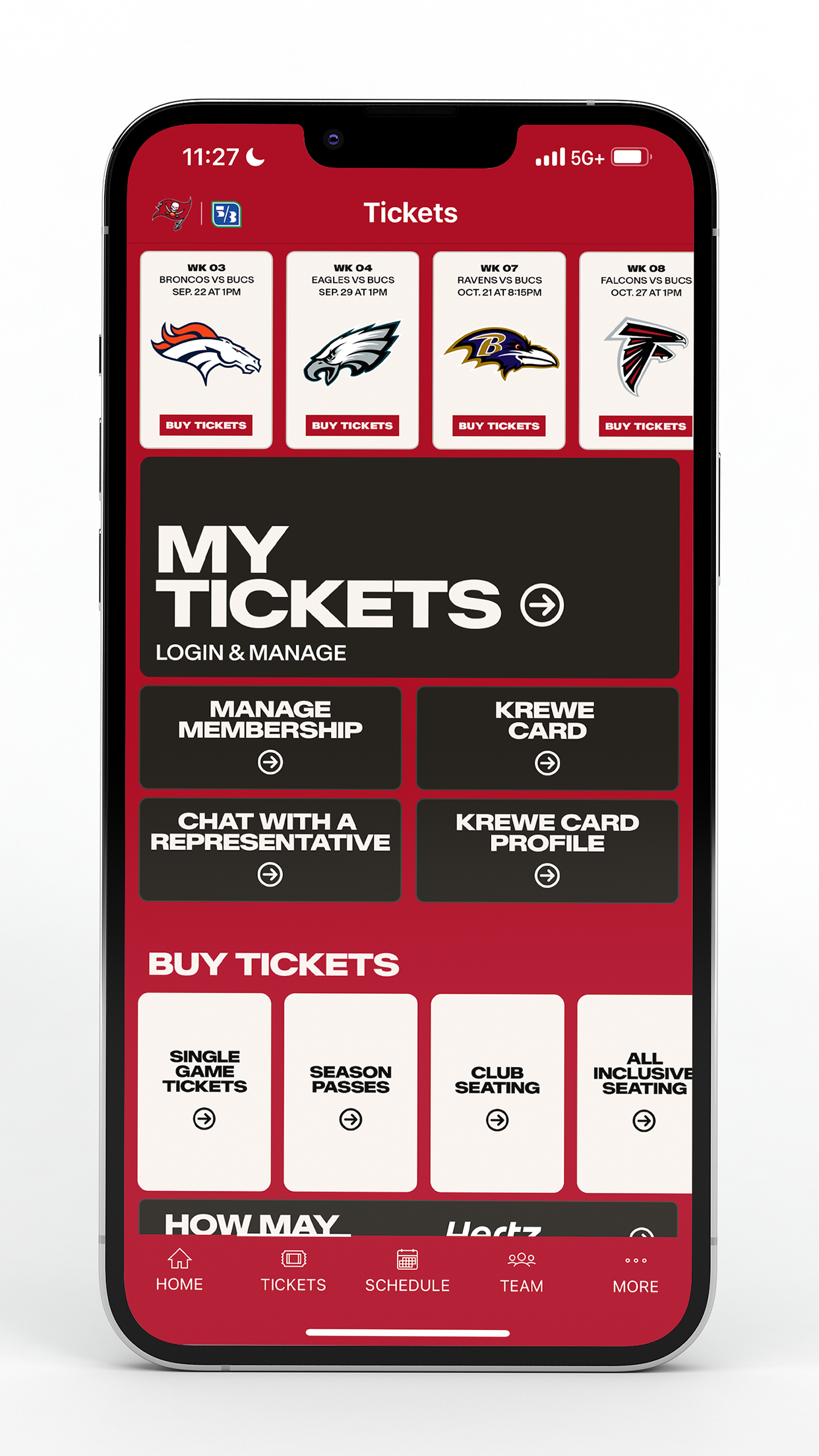 اسکرین شات 2 برنامه Tampa Bay Buccaneers Mobile