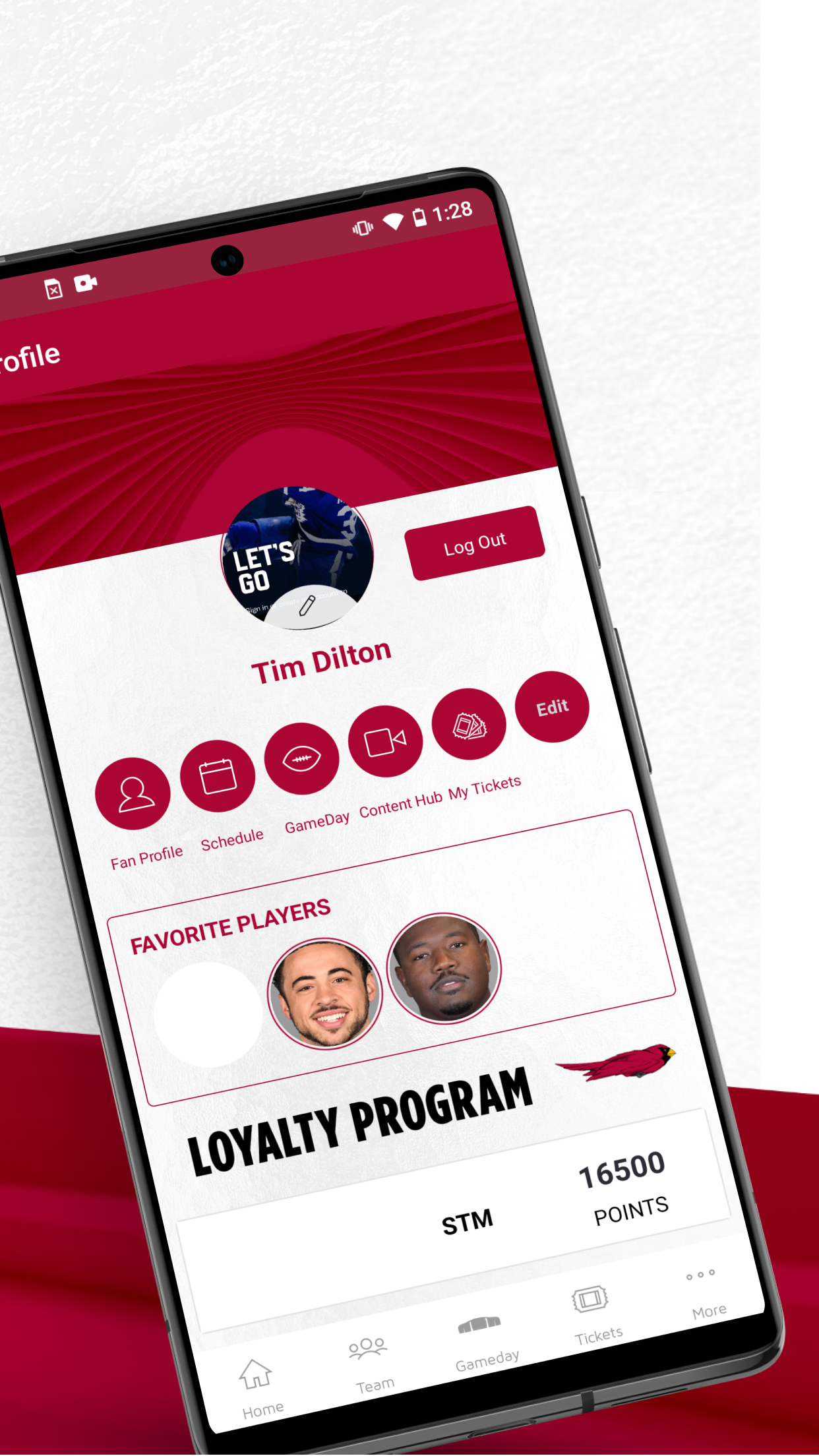 اسکرین شات 5 برنامه Arizona Cardinals Mobile