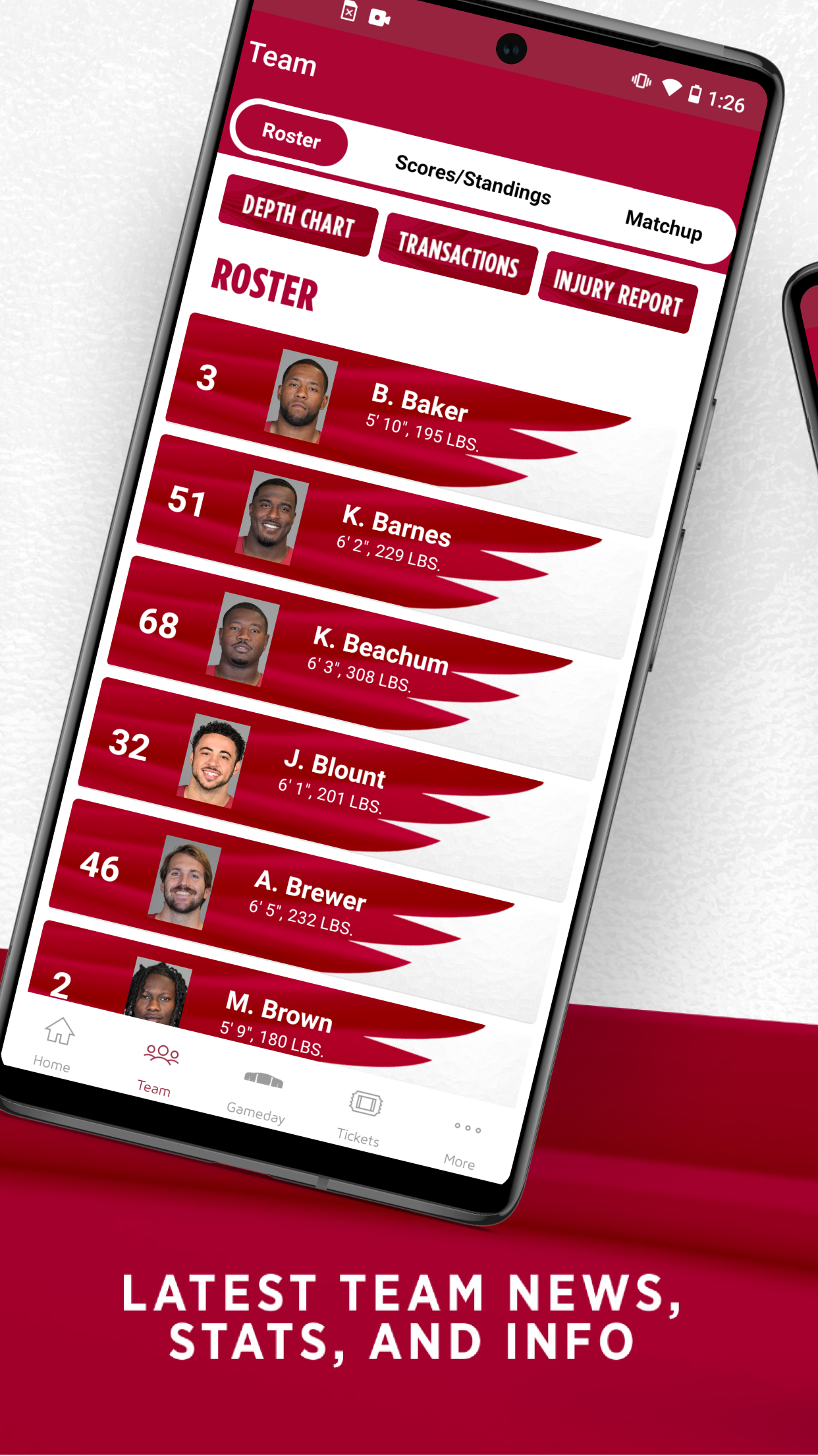 اسکرین شات 4 برنامه Arizona Cardinals Mobile