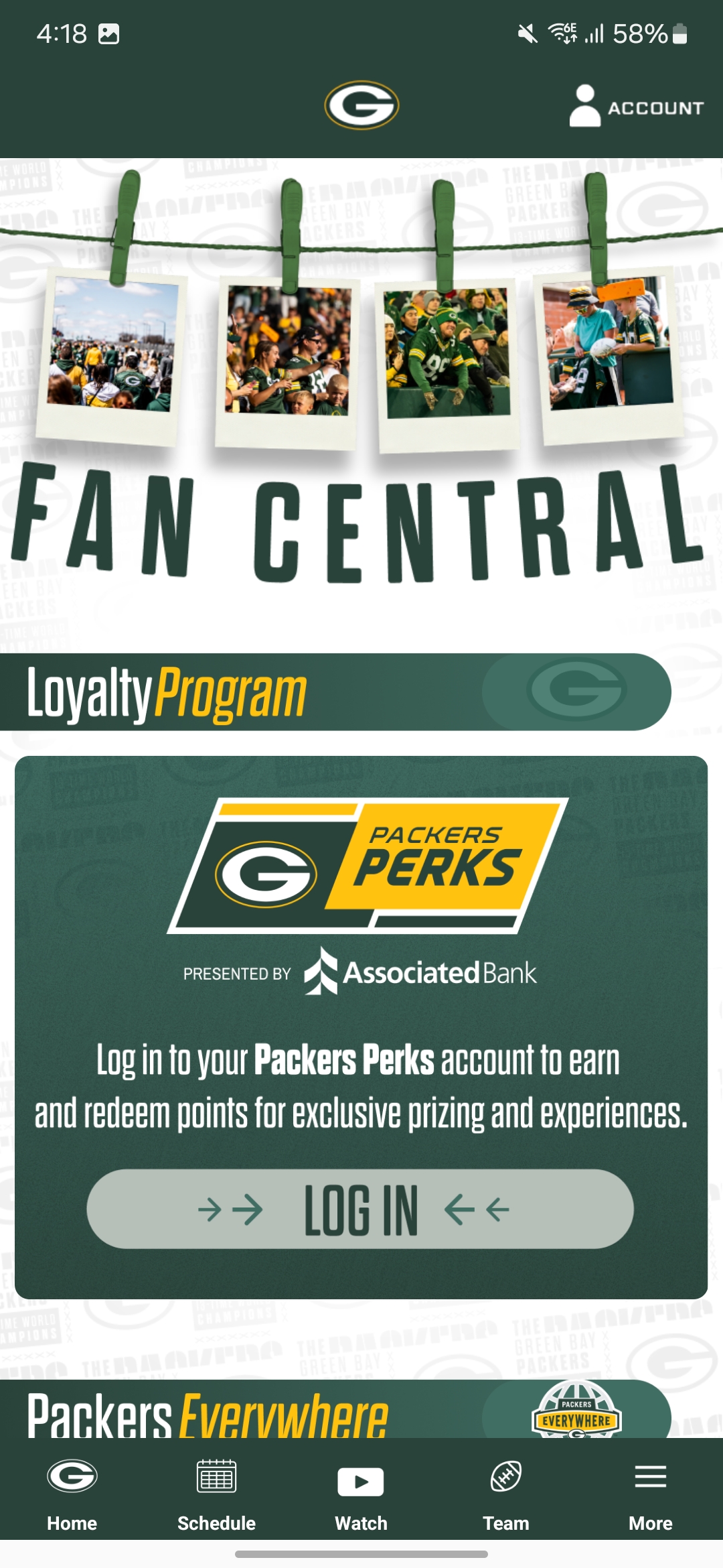 اسکرین شات 3 برنامه Green Bay Packers