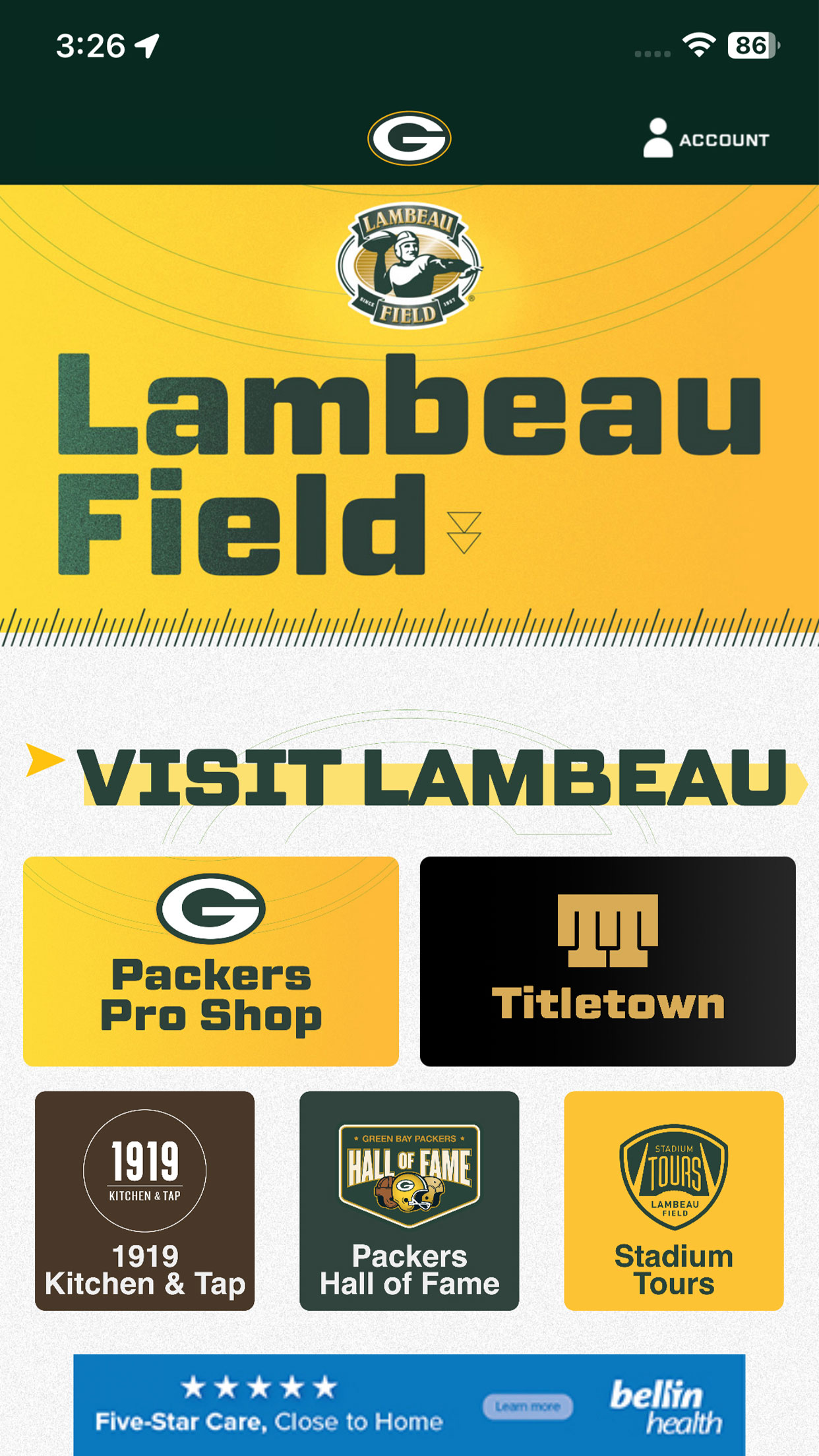 اسکرین شات 2 برنامه Green Bay Packers