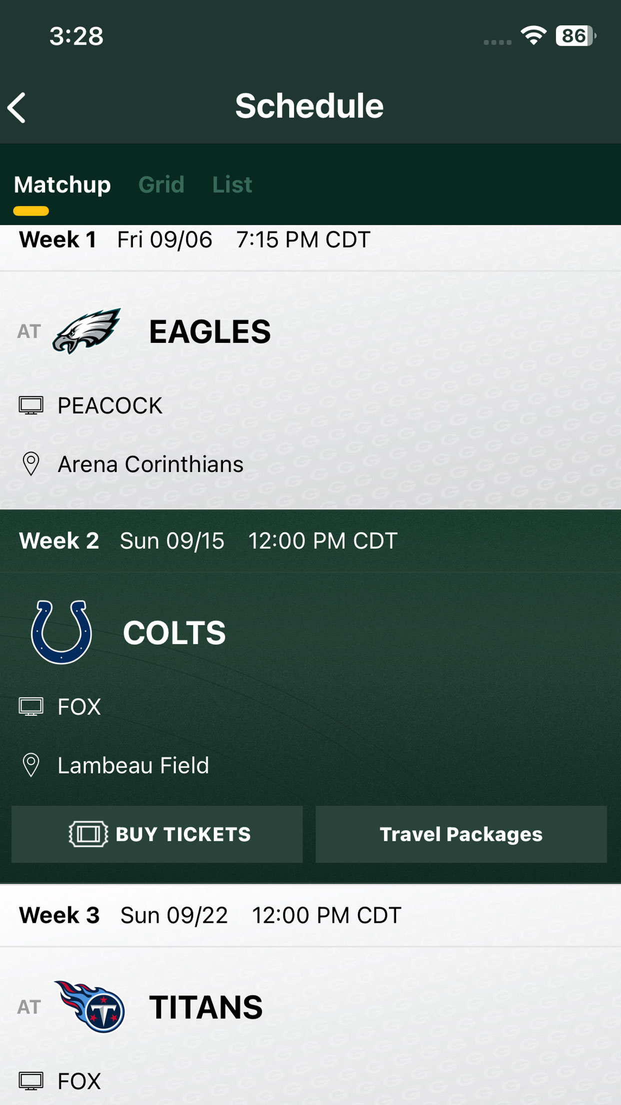 اسکرین شات 4 برنامه Green Bay Packers
