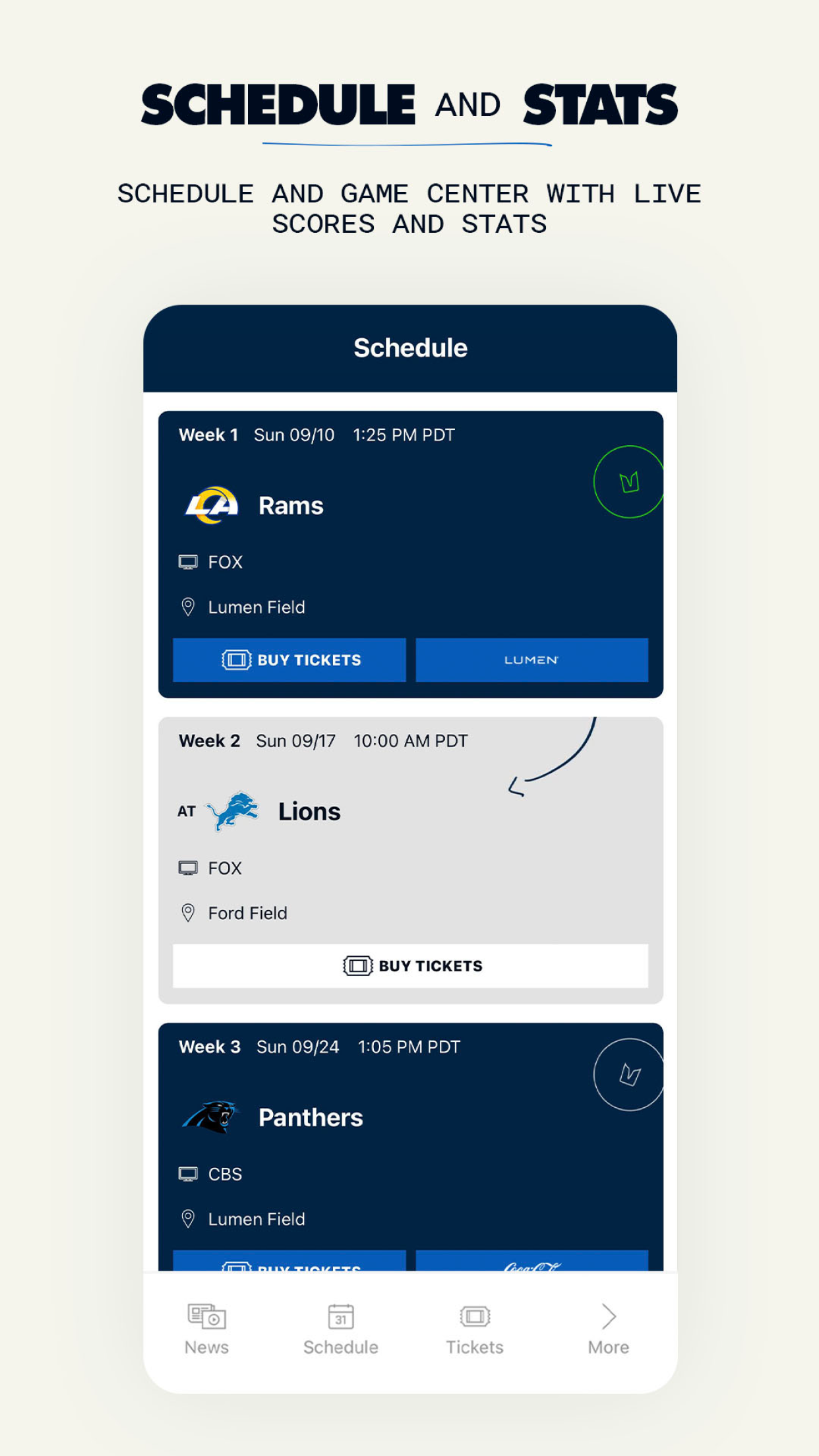 اسکرین شات 5 برنامه Seattle Seahawks Mobile