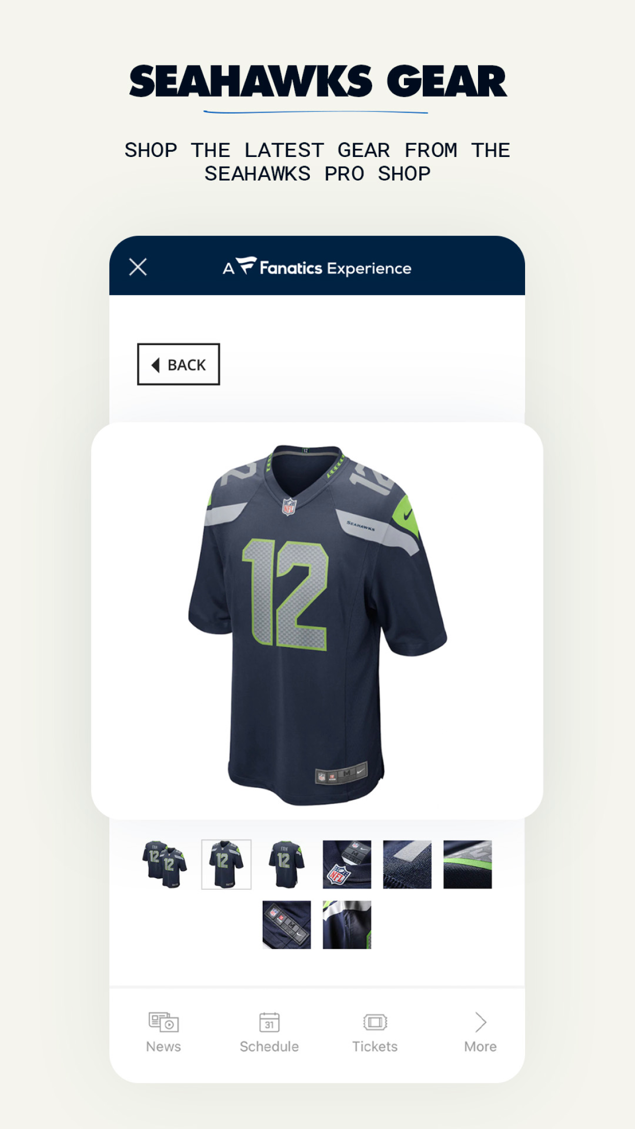 اسکرین شات 6 برنامه Seattle Seahawks Mobile