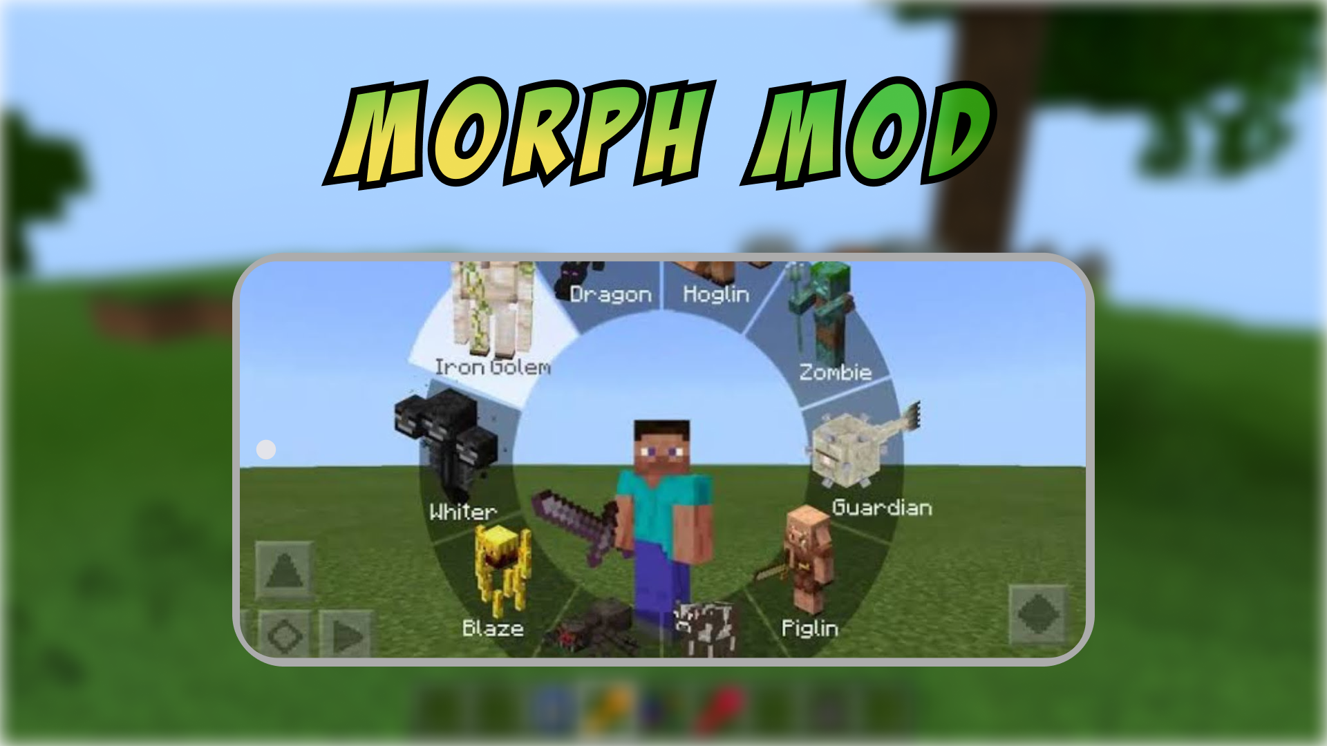 اسکرین شات 1 برنامه Morphing into Mobs Mod in MCPE