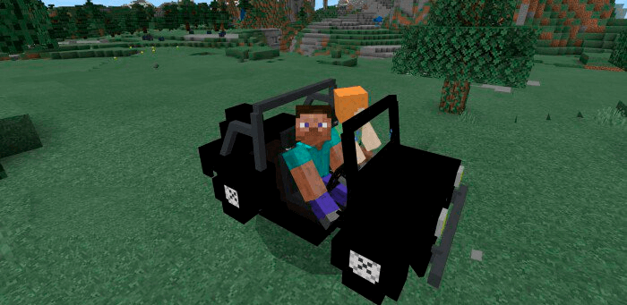 اسکرین شات 4 برنامه Minecraft car mod. Vehicle