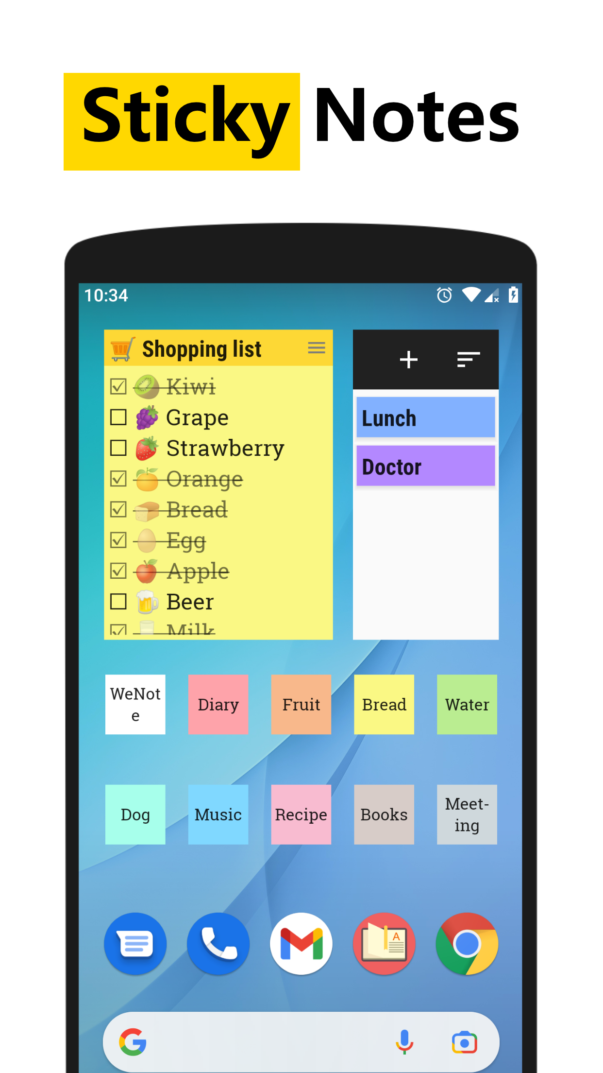 اسکرین شات 5 برنامه WeNote: Notes Notepad Notebook