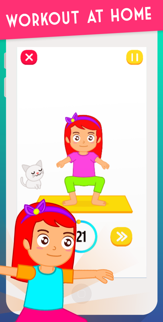 اسکرین شات 4 برنامه Kids Exercise: Kids Workout