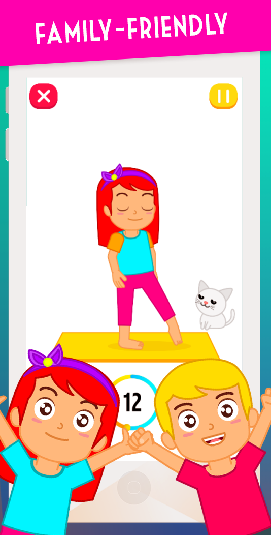 اسکرین شات 3 برنامه Kids Exercise: Kids Workout