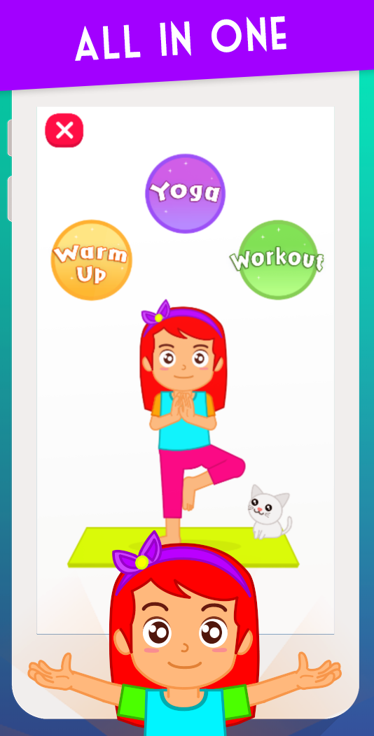 اسکرین شات 1 برنامه Kids Exercise: Kids Workout