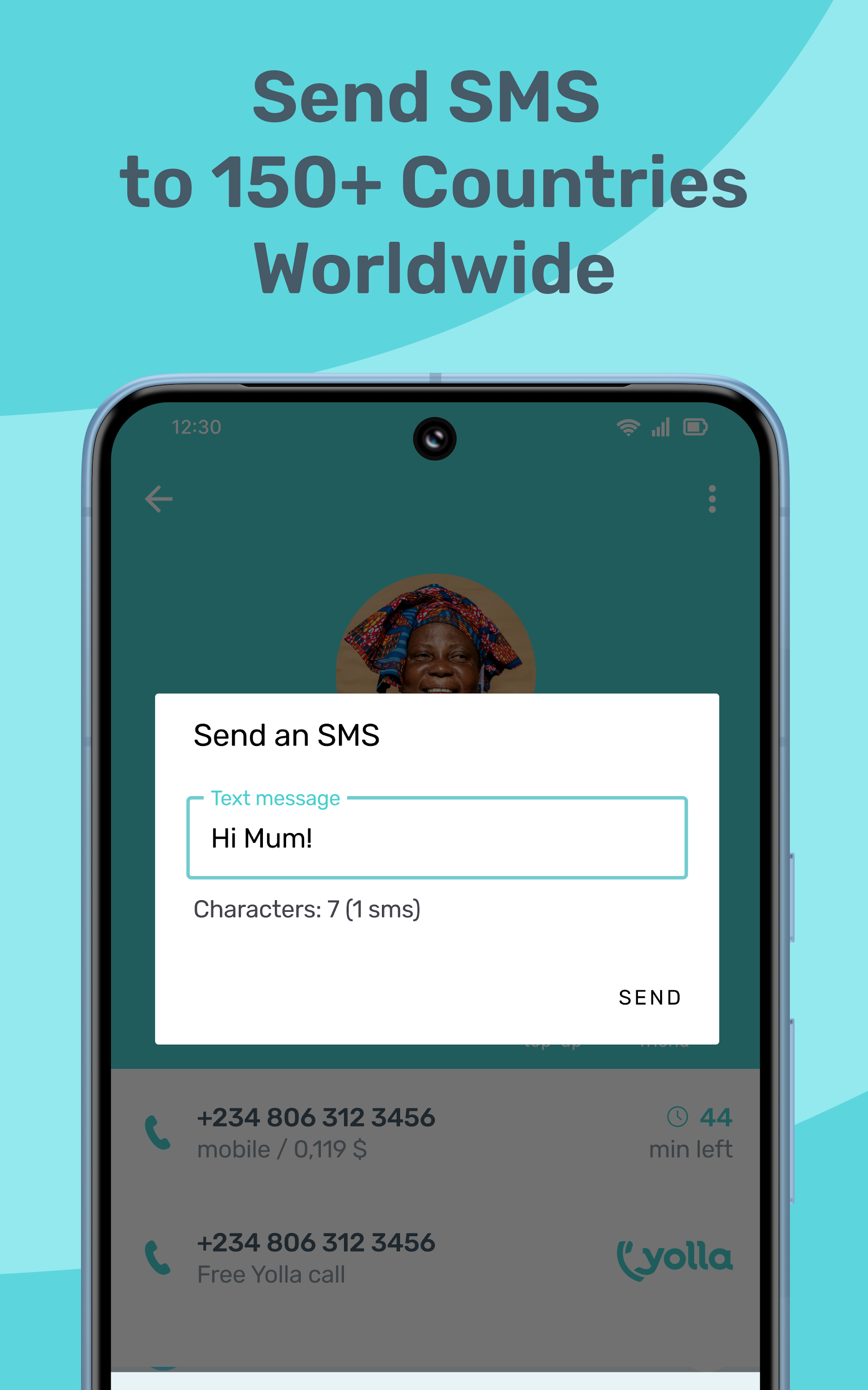 اسکرین شات 4 برنامه Yolla: International Calling