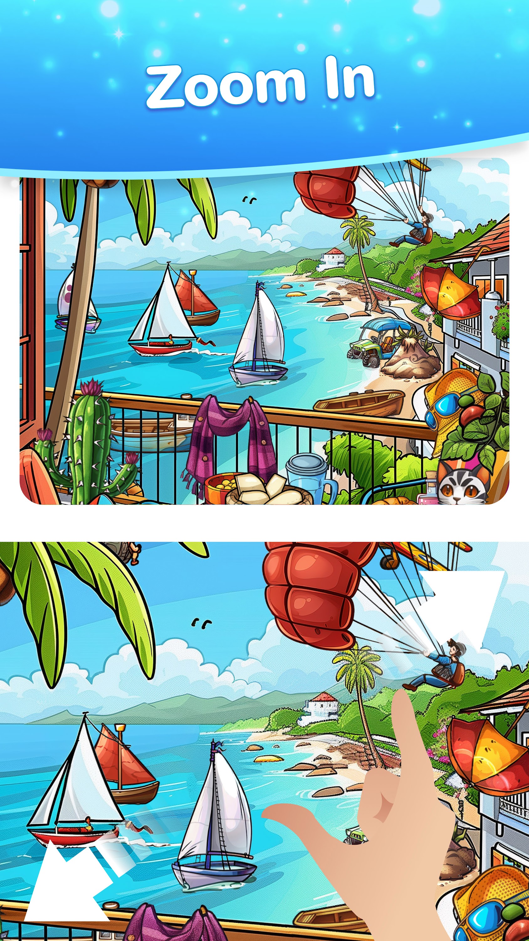 اسکرین شات 5 بازی Find Hidden Objects - Spot It!