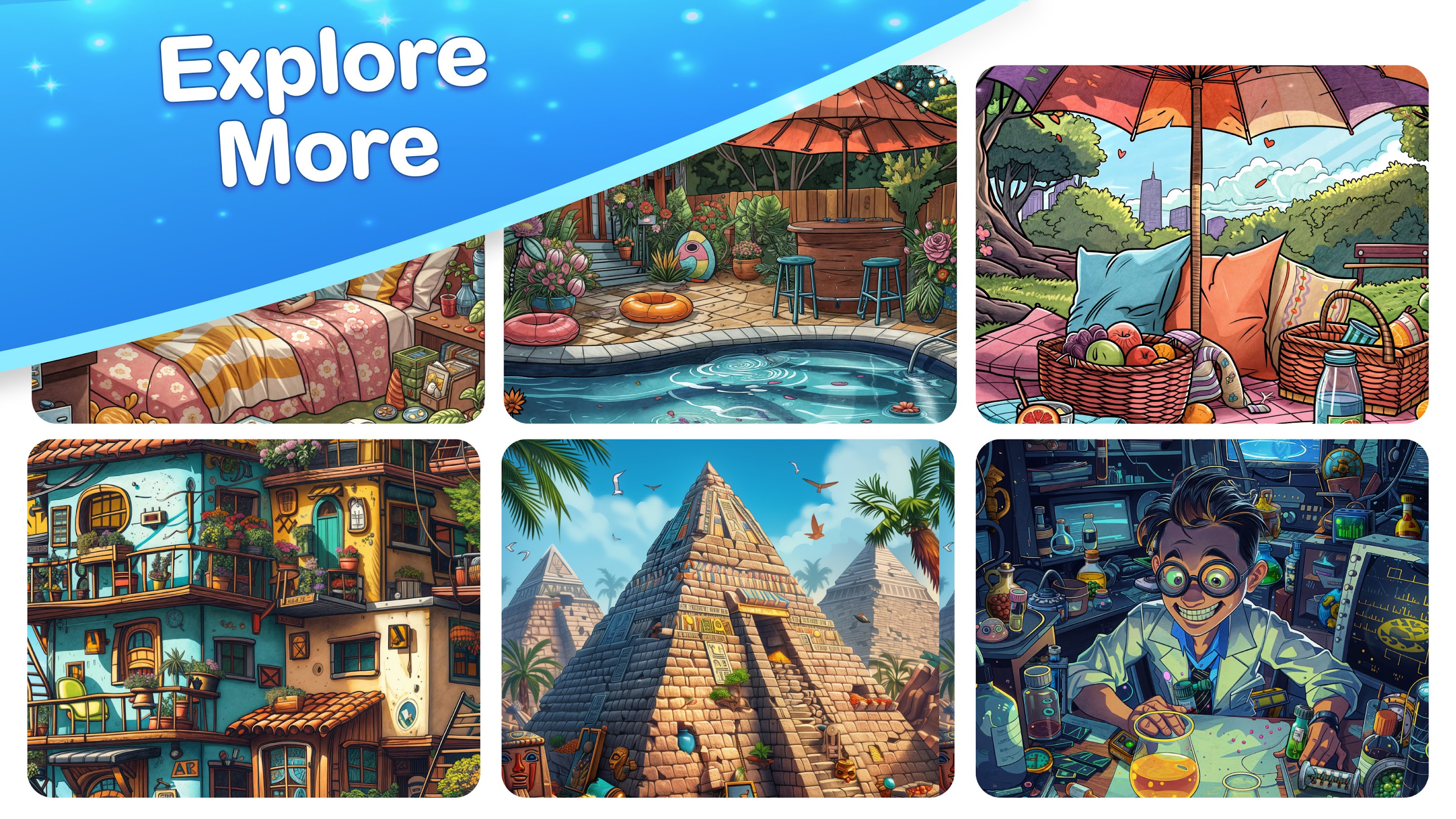 اسکرین شات 7 بازی Find Hidden Objects - Spot It!