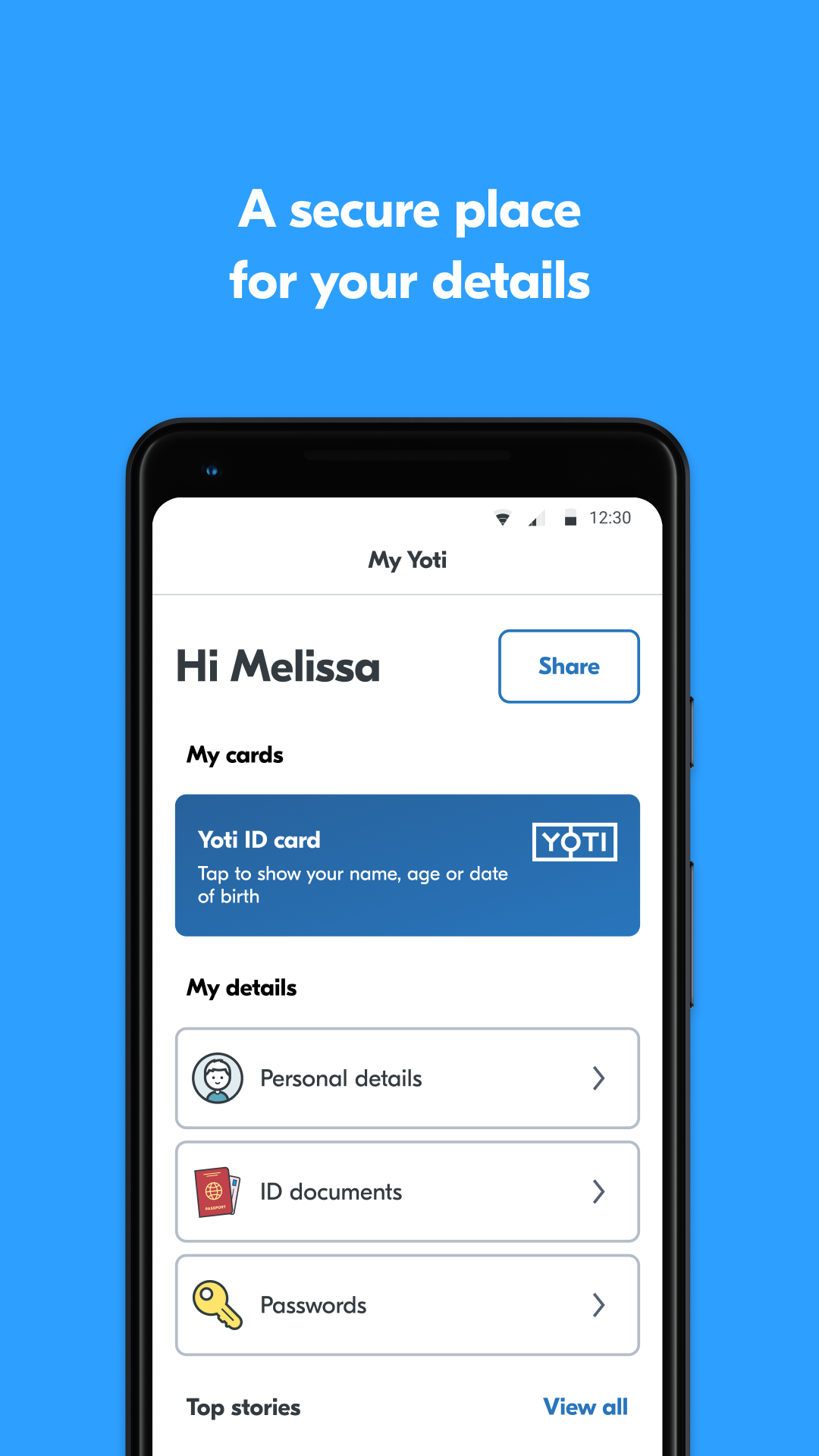 اسکرین شات 3 برنامه Yoti - your digital identity