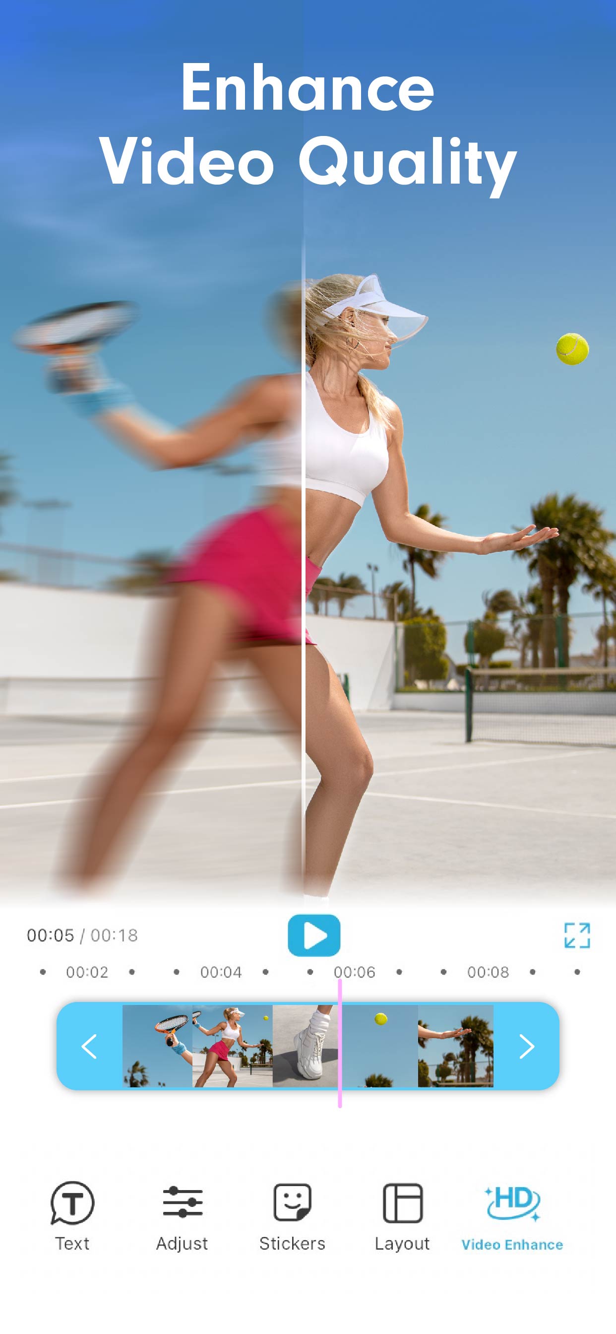 اسکرین شات 3 برنامه YouCam Video Editor & Retouch
