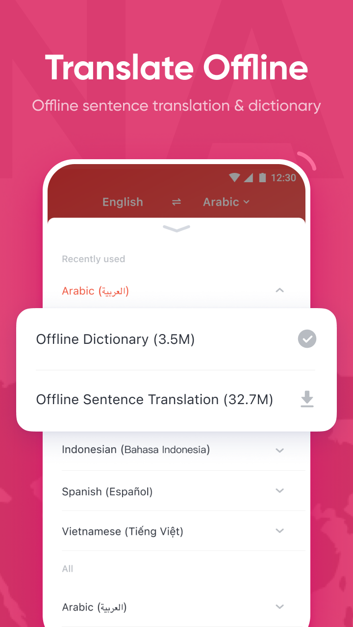 اسکرین شات 5 برنامه U Dictionary Translator