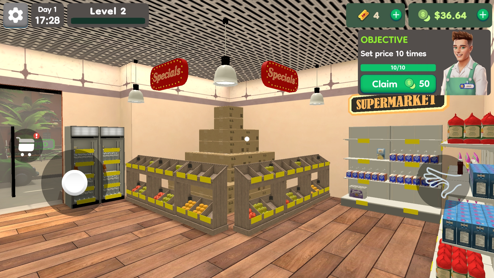 اسکرین شات 2 بازی Supermarket Simulator Business