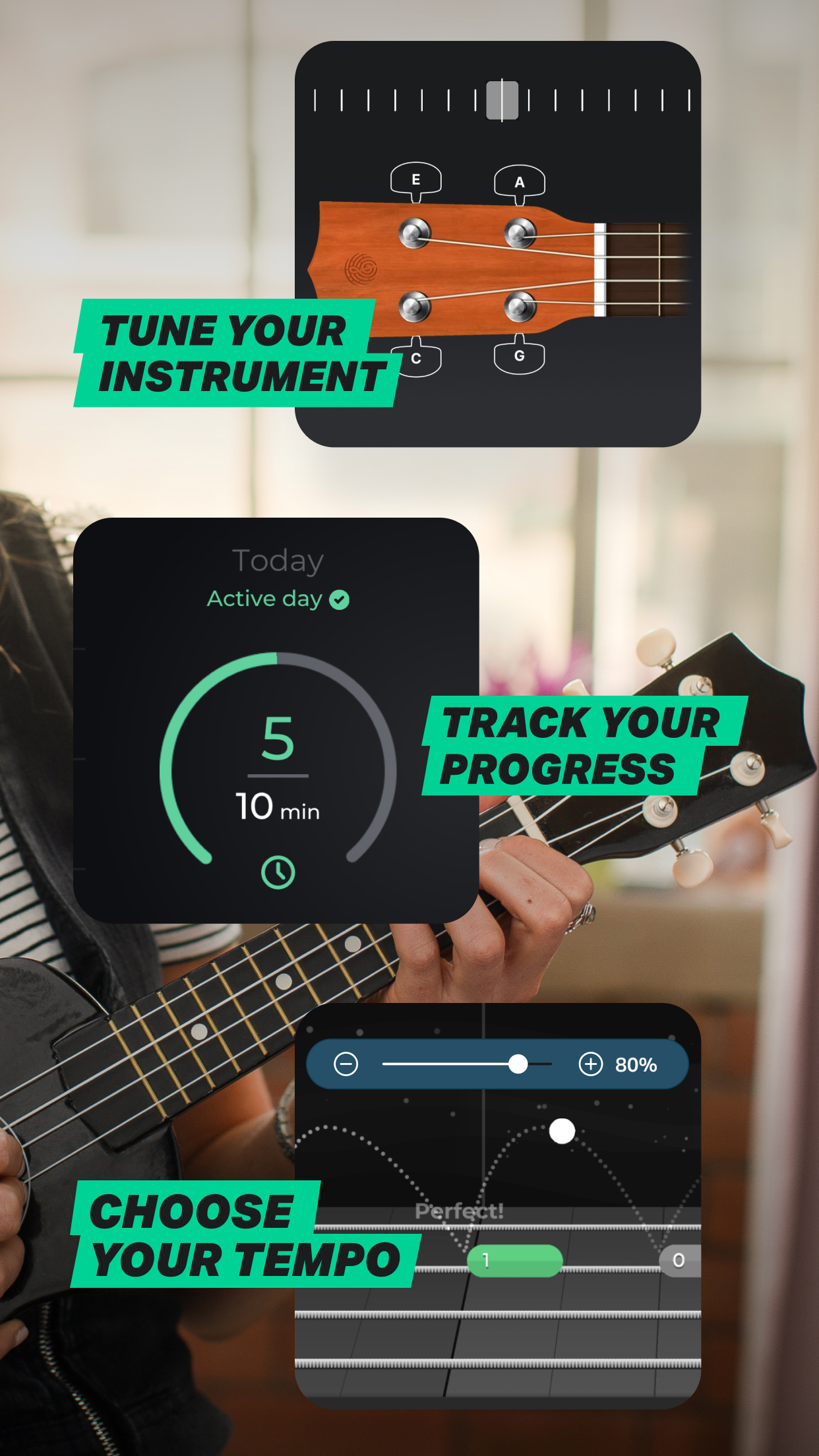 اسکرین شات 3 برنامه Ukulele by Yousician