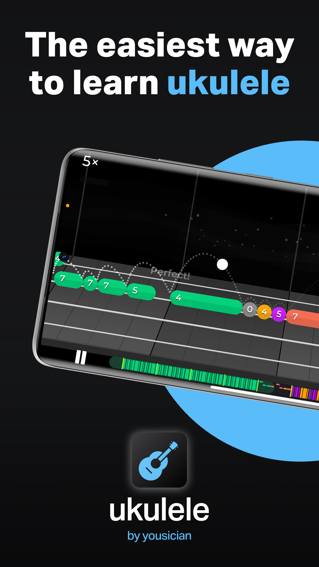 اسکرین شات 1 برنامه Ukulele by Yousician