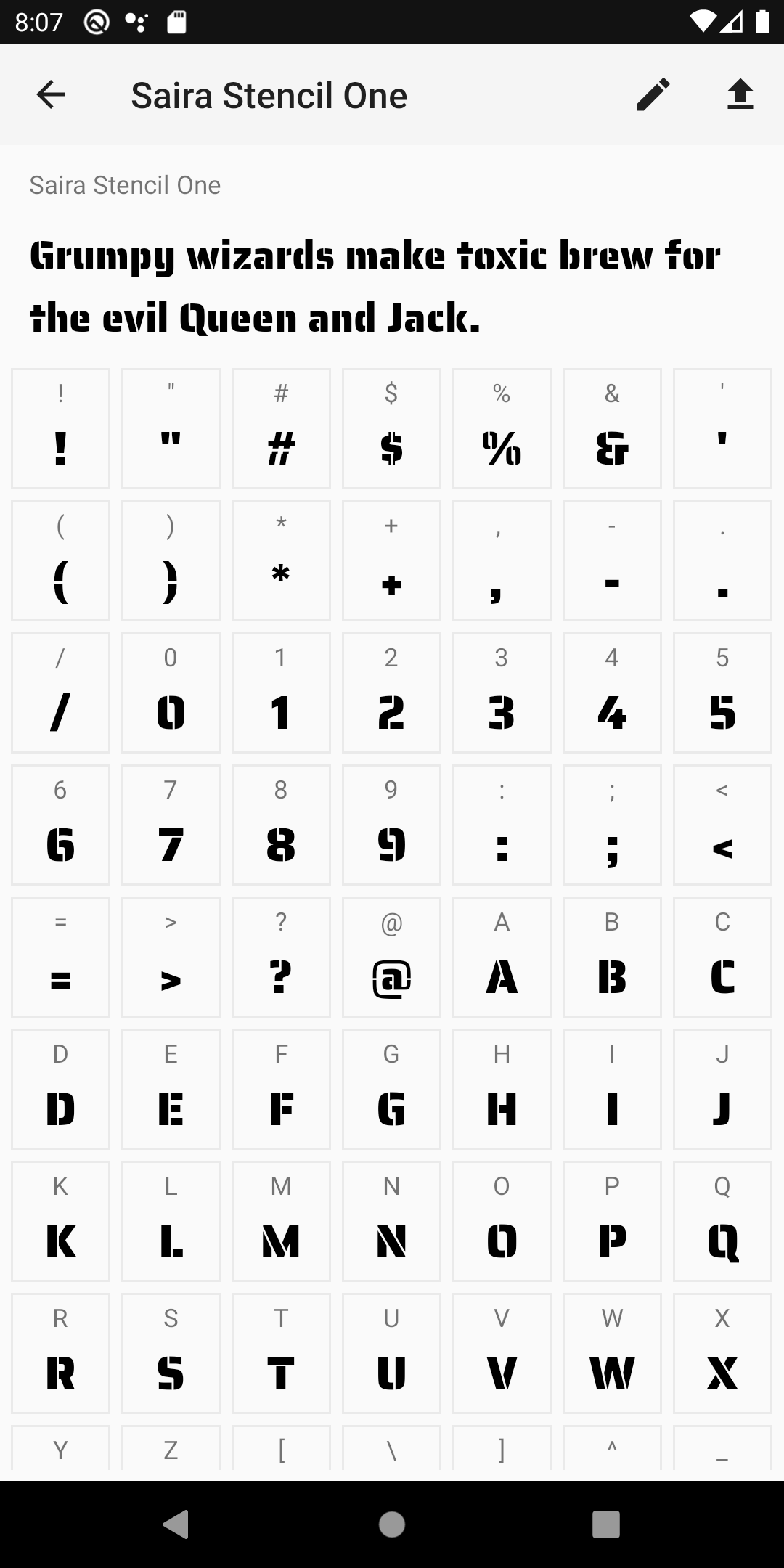 اسکرین شات 3 برنامه Fontasy - Google Fonts Browser