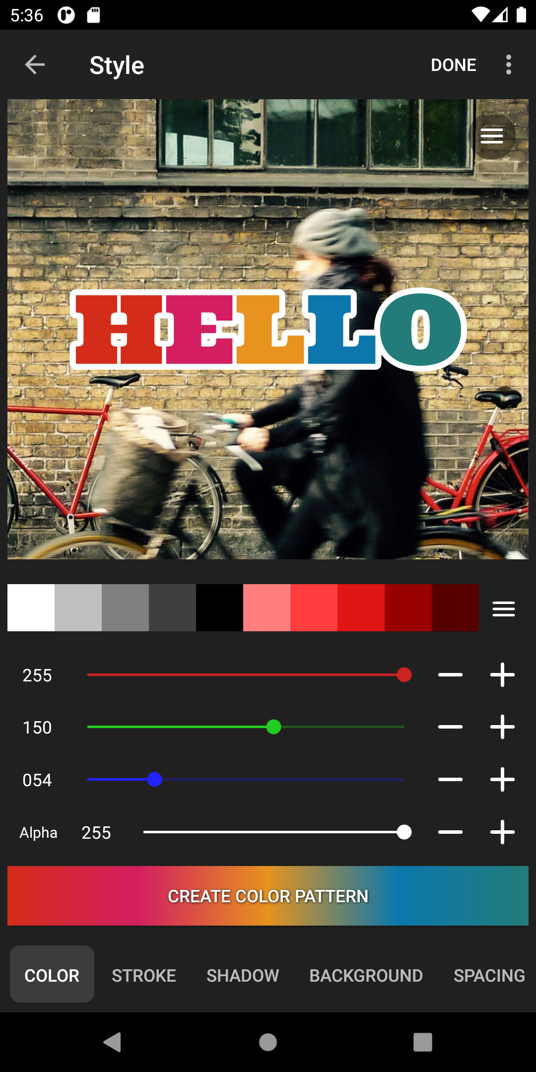 اسکرین شات 6 برنامه Phonto - Text on Photos