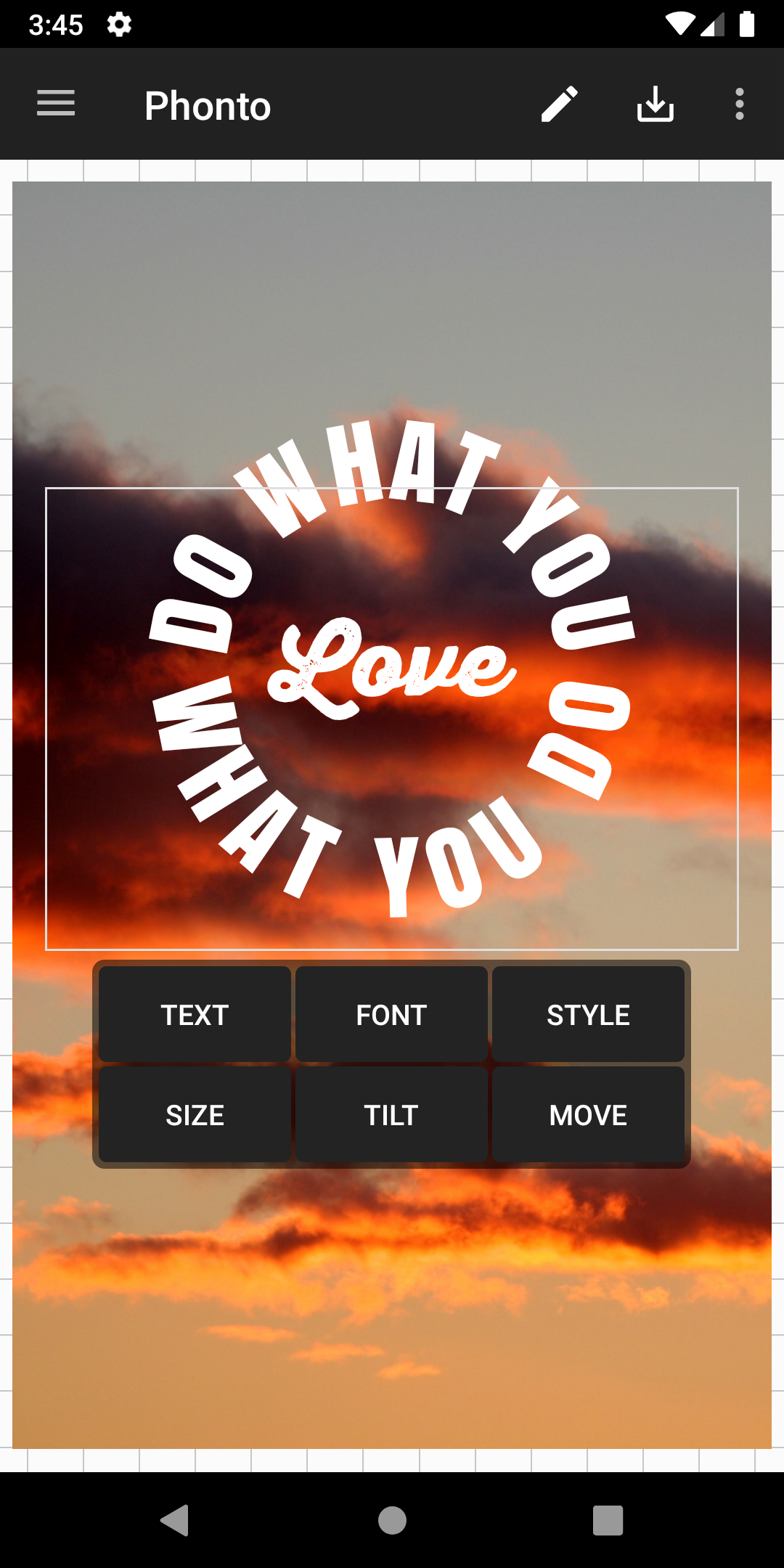 اسکرین شات 2 برنامه Phonto - Text on Photos