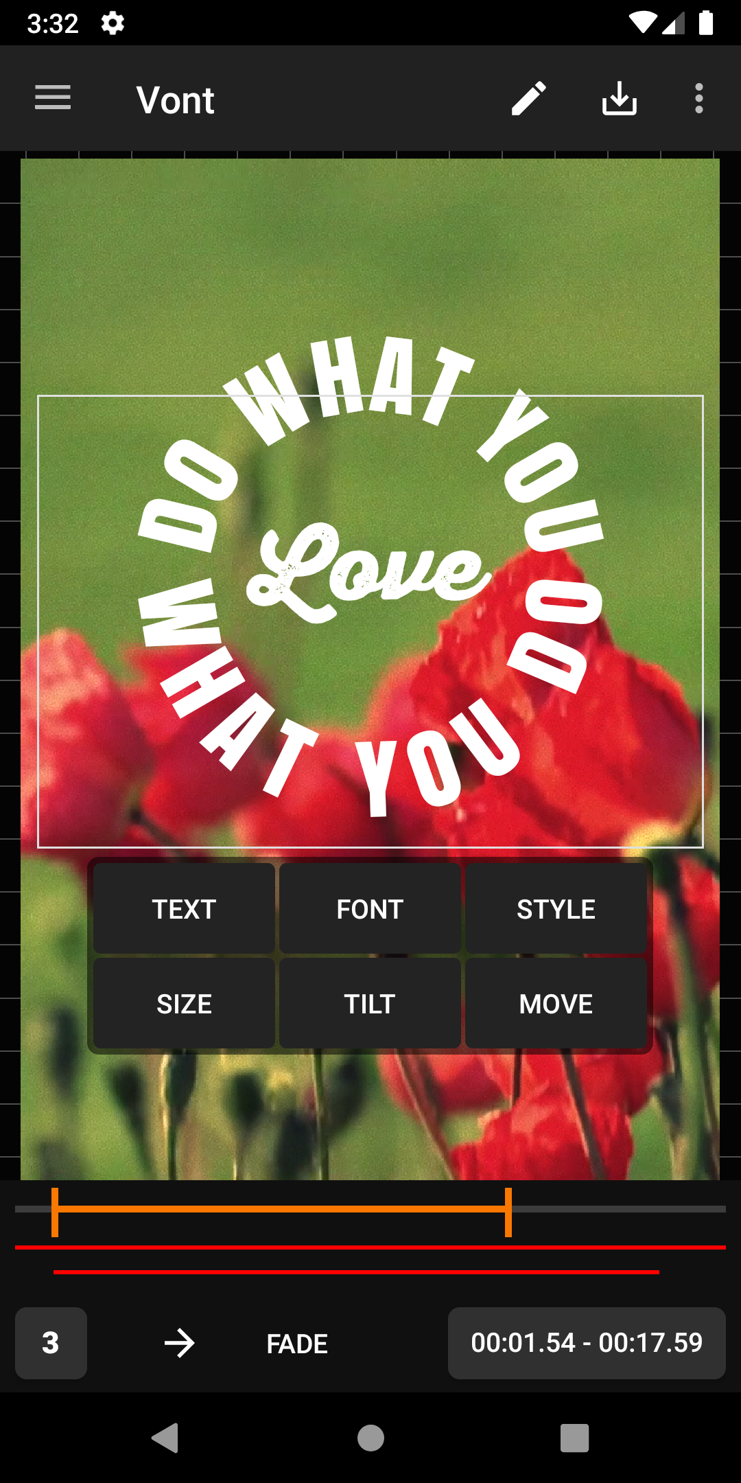 اسکرین شات 2 برنامه Vont - Text on Videos
