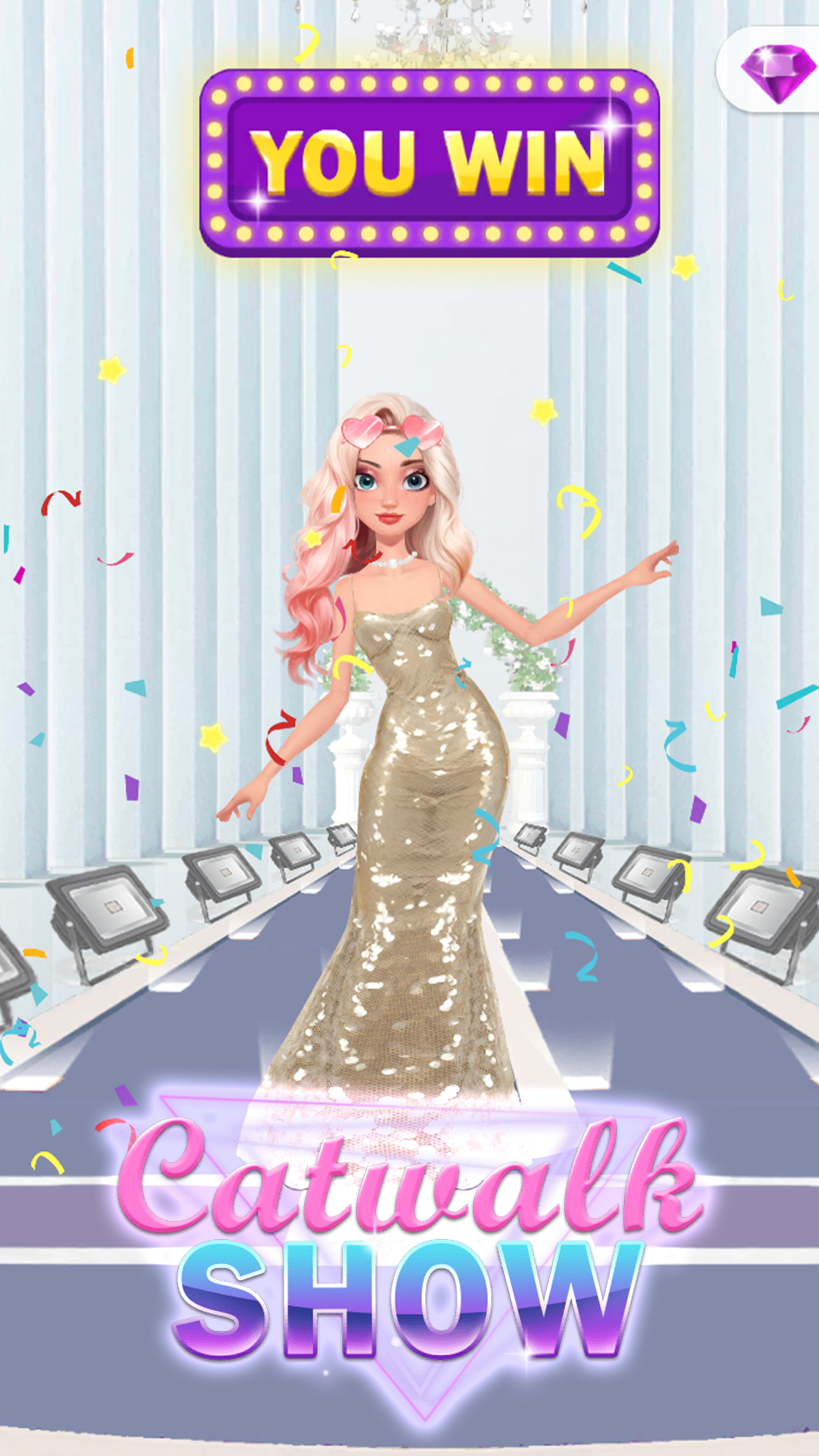 اسکرین شات 2 بازی Catwalk Show: Dress Up Game