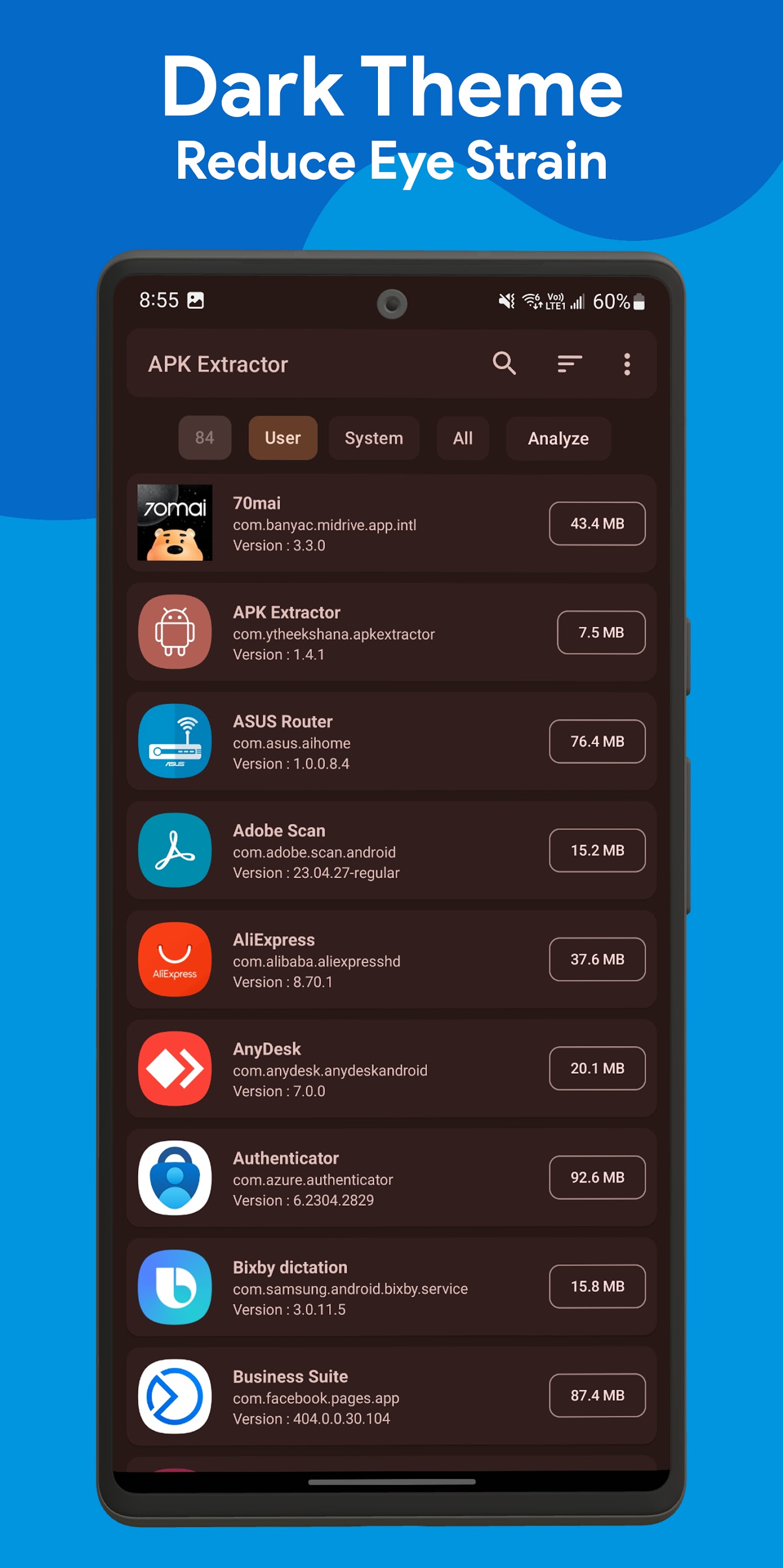 اسکرین شات 4 برنامه App APK Extractor & Analyzer