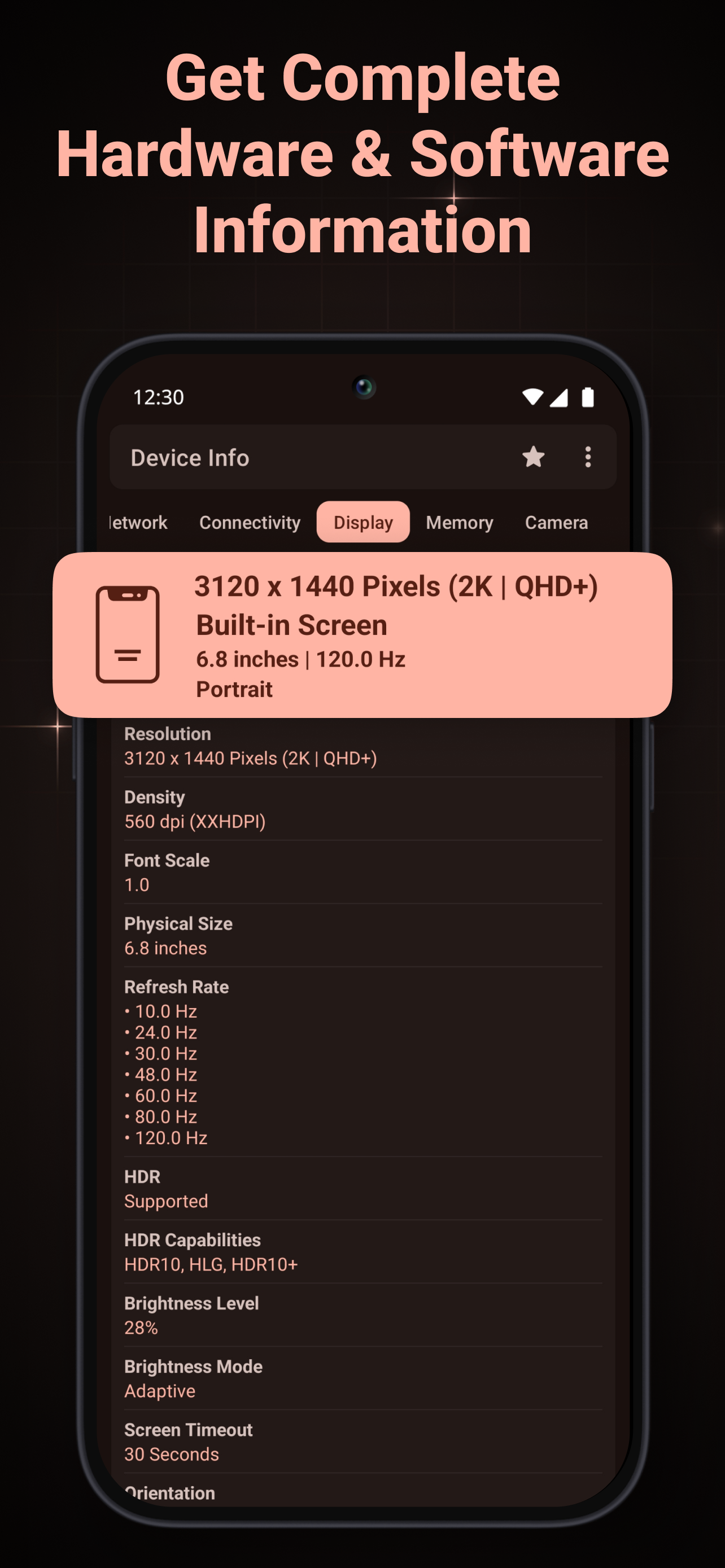 اسکرین شات 4 برنامه Device Info: System & CPU Info