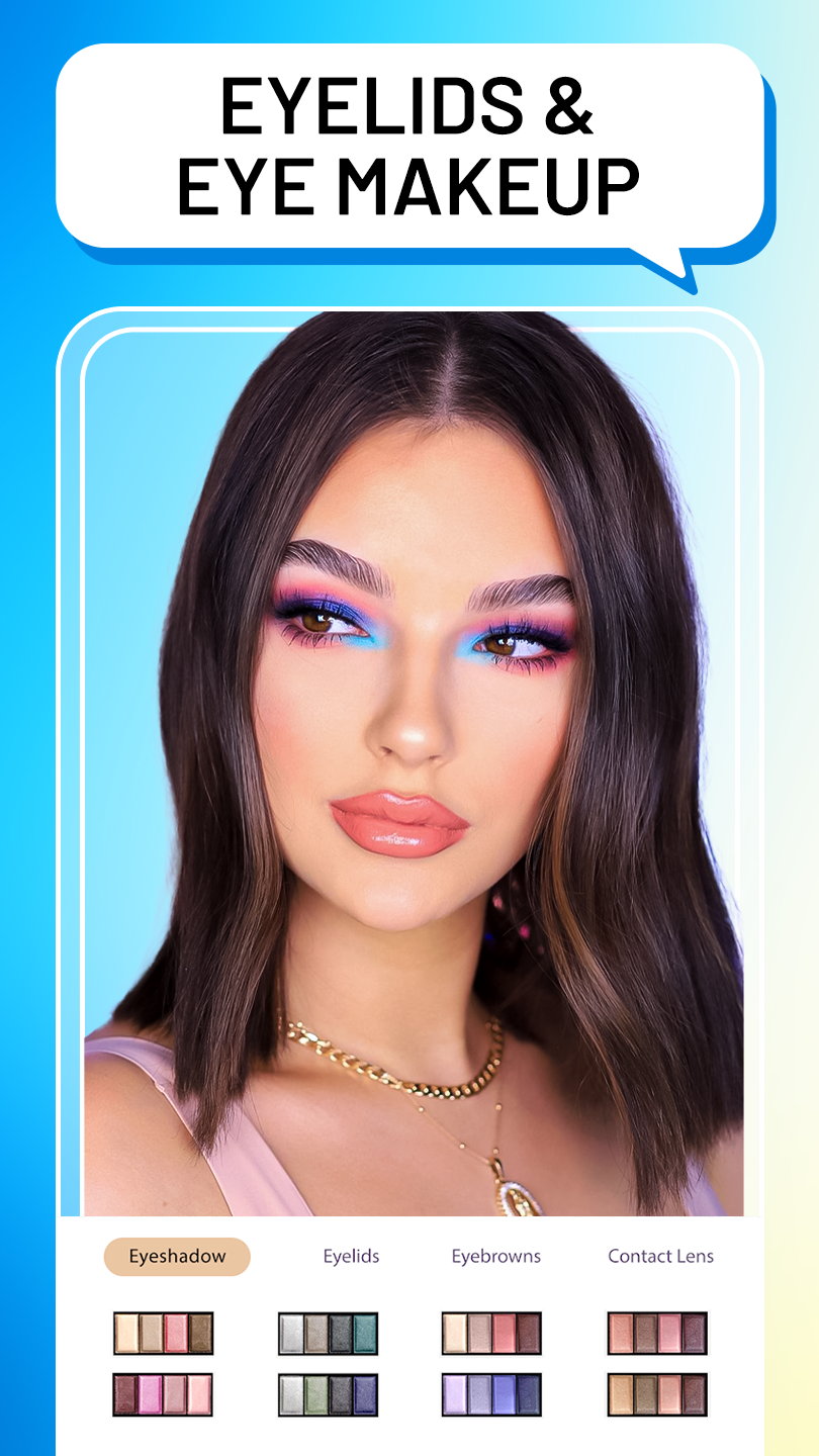 اسکرین شات 3 برنامه YuFace: Makeup Cam, Face App
