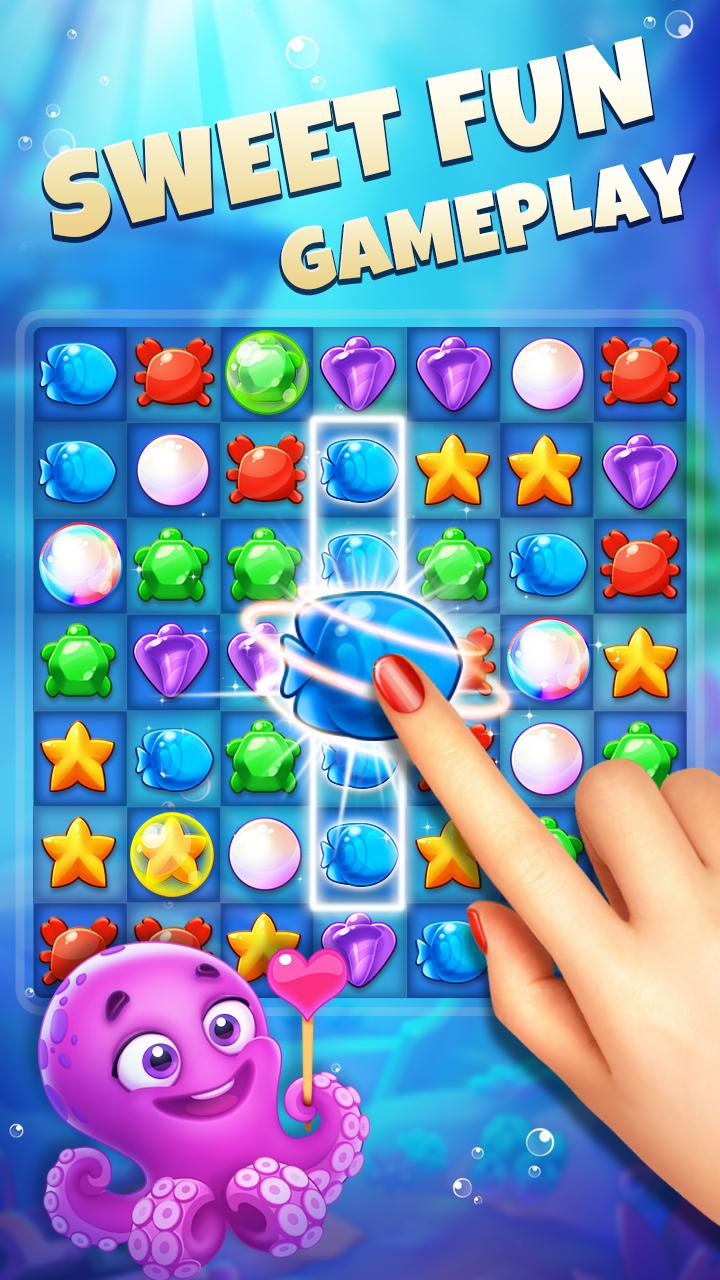 اسکرین شات 1 بازی Fish Crush 2 - Match 3 Puzzle