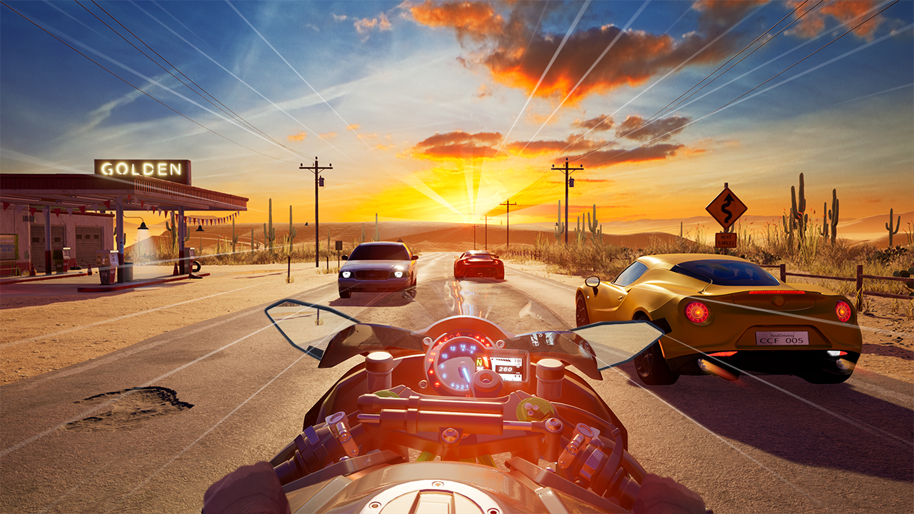 اسکرین شات 4 بازی Speed Moto Dash:Real Simulator