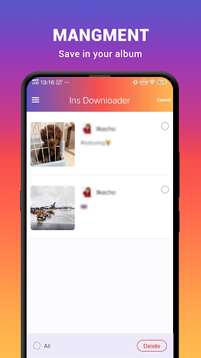 اسکرین شات 6 برنامه Ins Downloader -FastSave Photo & Video