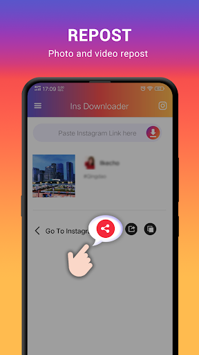 اسکرین شات 3 برنامه Ins Downloader -FastSave Photo & Video